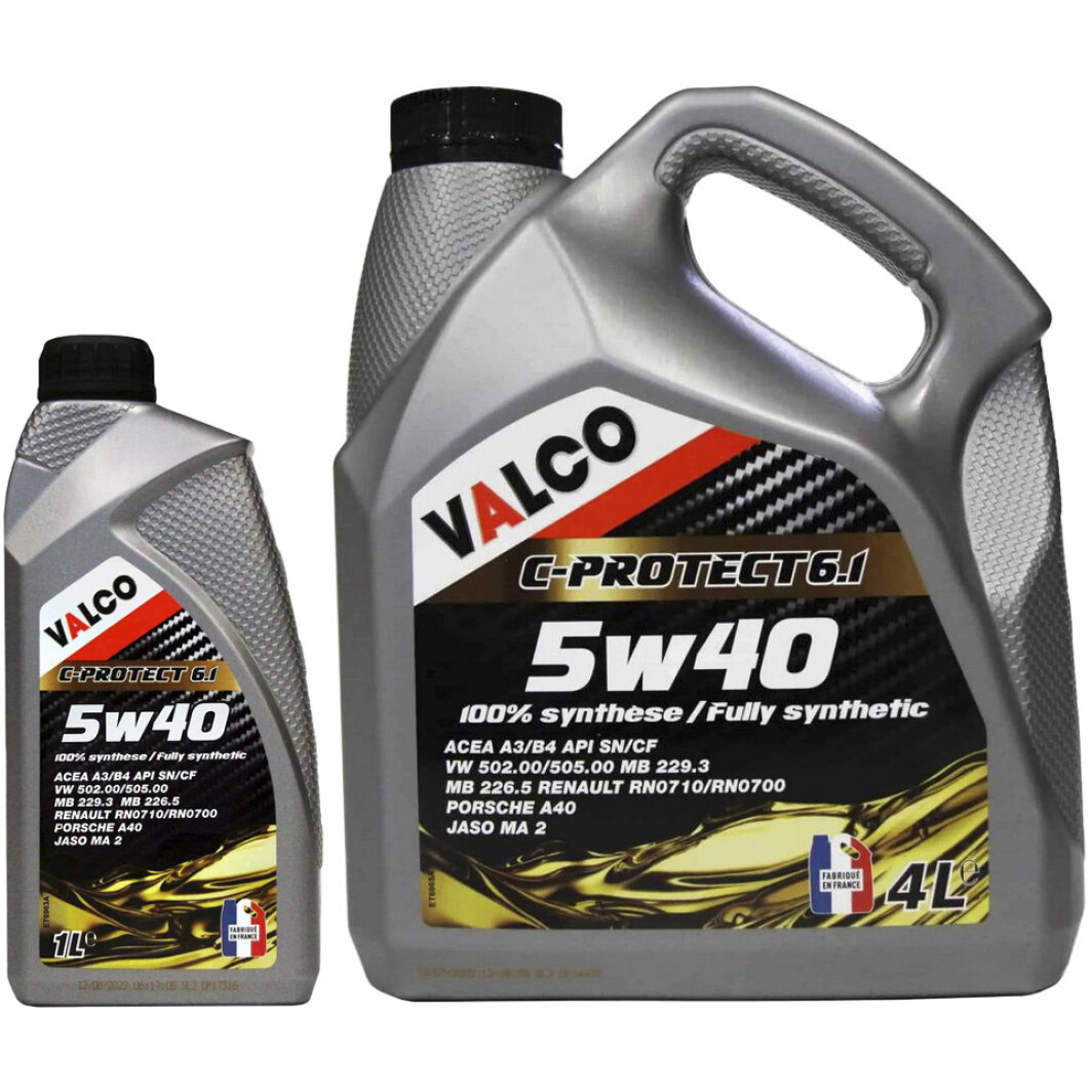 Моторное масло Valco C-PROTECT 6.1 5W-40 на Hyundai Tiburon