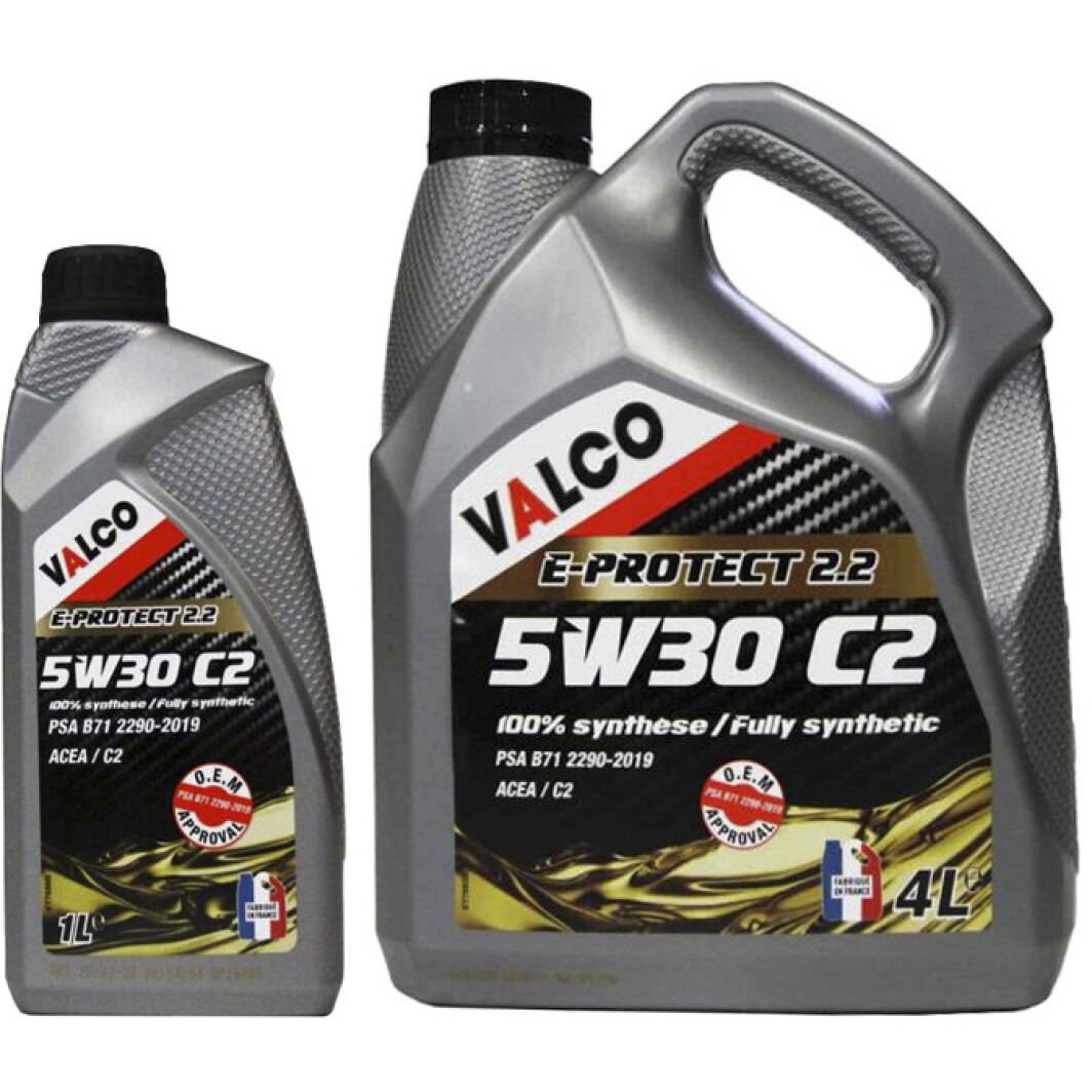 Моторное масло Valco E-PROTECT 2.2 5W-30 на Hyundai Tiburon