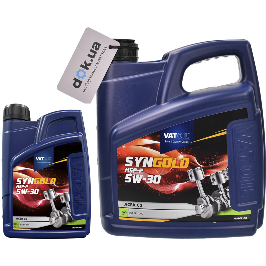 Моторное масло VatOil SynGold MSP-P 5W-30 на Suzuki Ignis