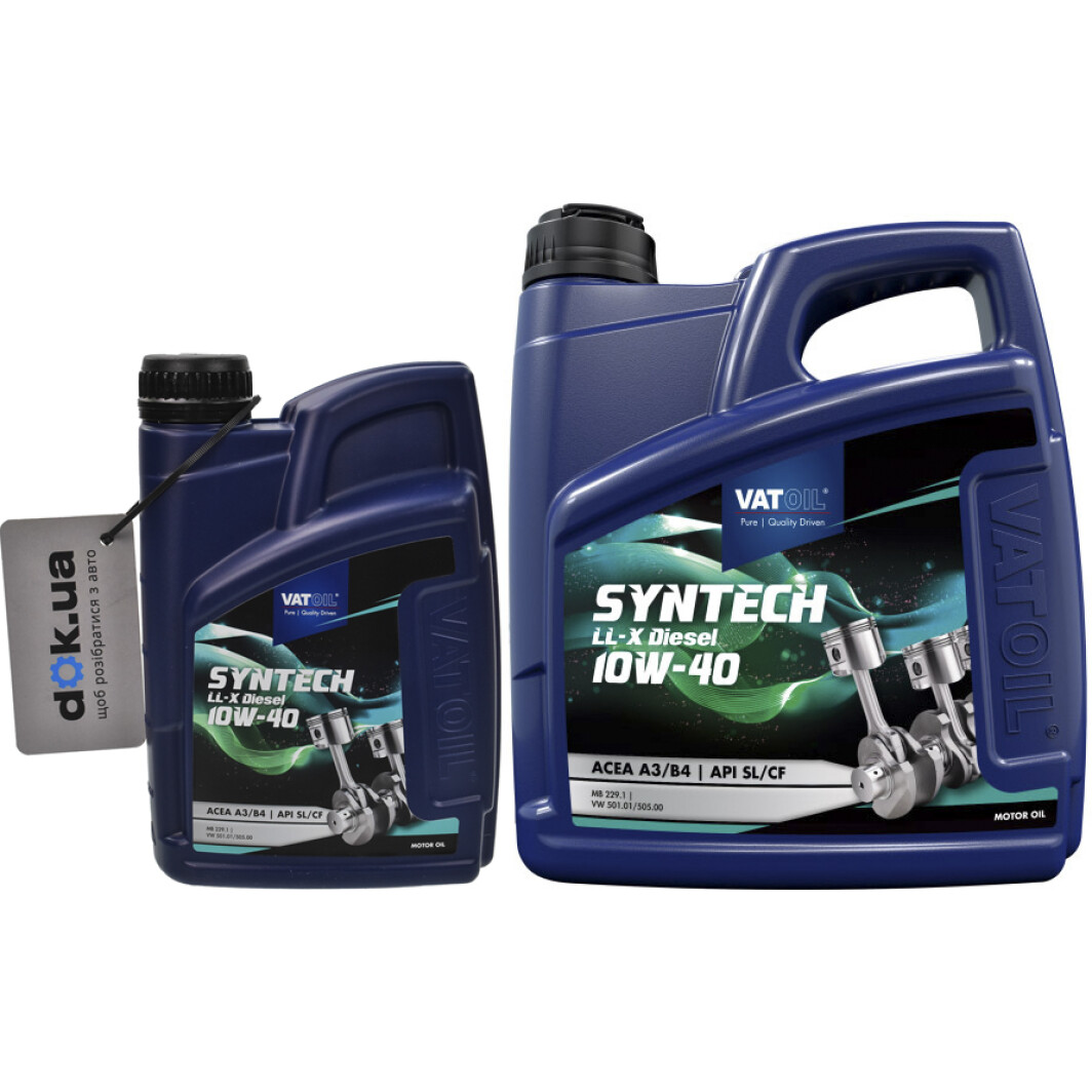 Моторное масло VatOil SynTech LL-X Diesel 10W-40 на Opel Vivaro