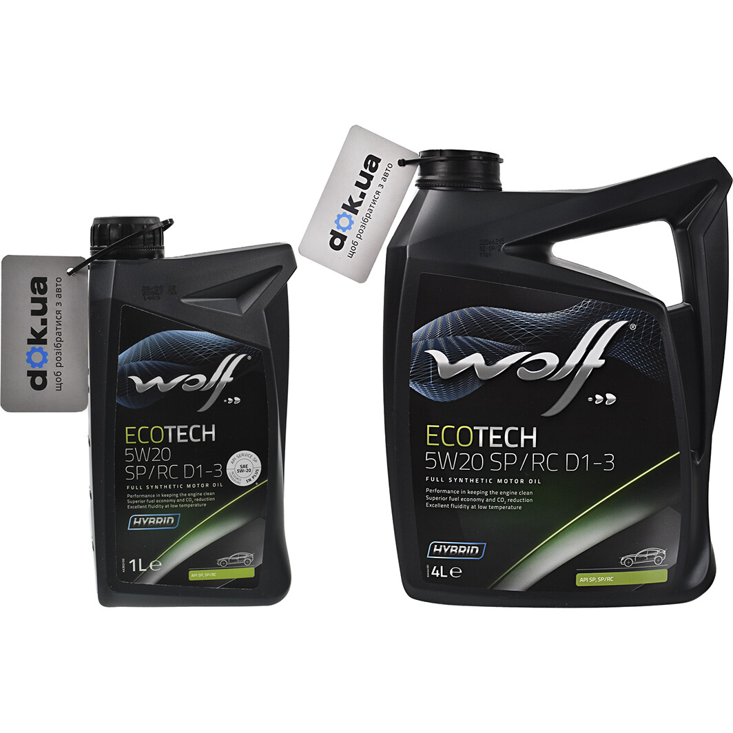 Моторное масло Wolf EcoTech SP/RC D1-3 5W-20 на BMW 3 Series