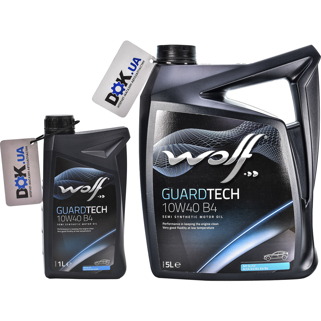 Моторное масло Wolf Guardtech B4 10W-40 полусинтетическое