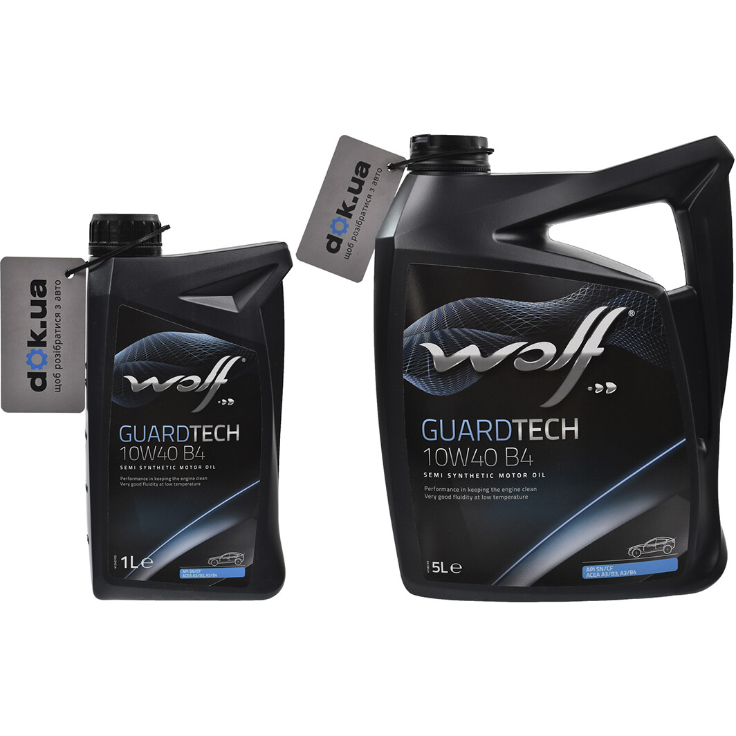 Моторна олива Wolf Guardtech B4 10W-40 на Mazda 5