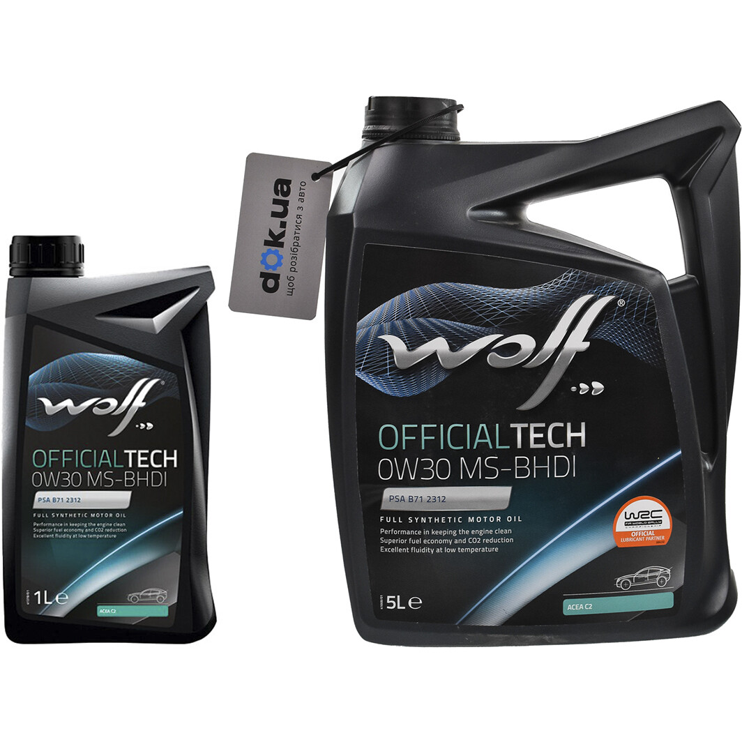Моторное масло Wolf Officialtech MS-BHDI 0W-30 на Nissan 100 NX