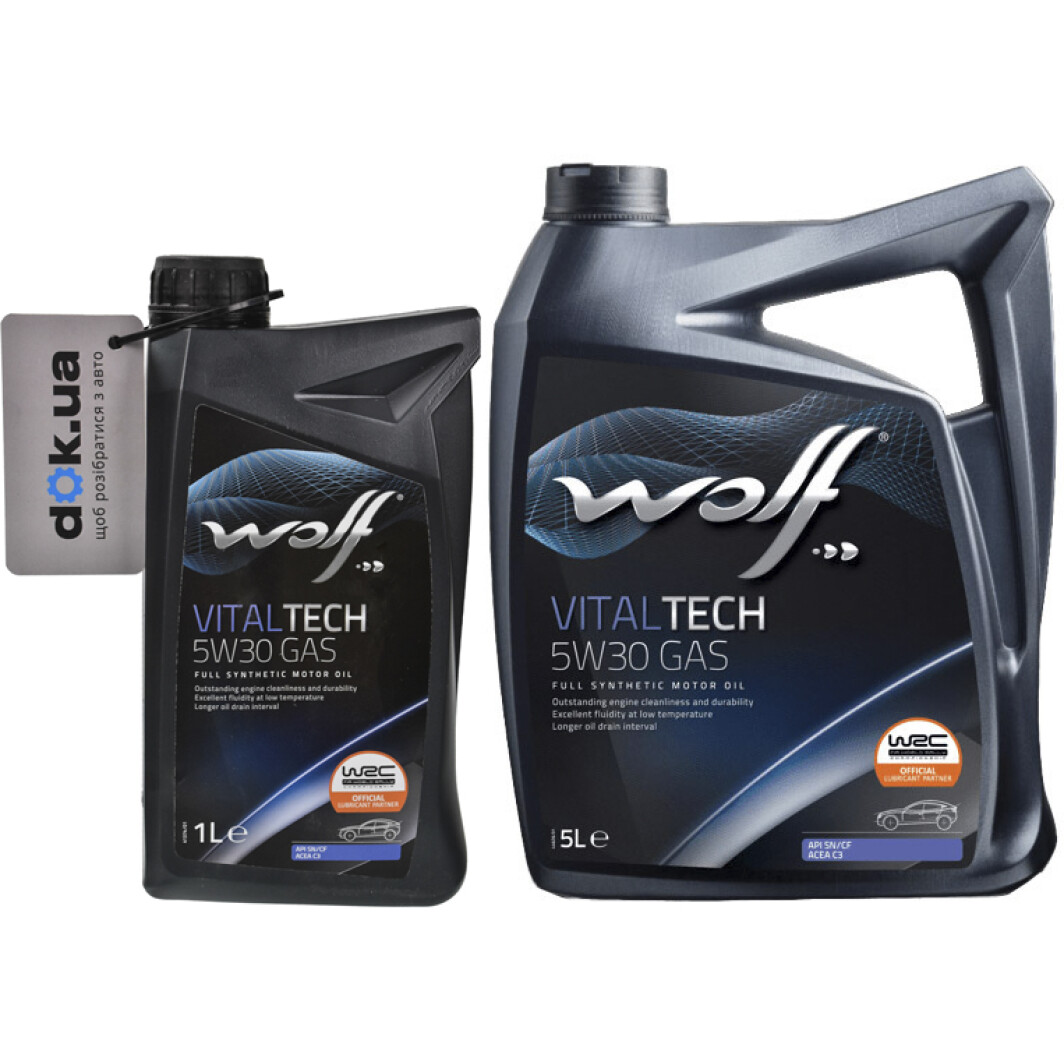 Моторна олива Wolf Vitaltech Gas 5W-30 на Opel Tigra