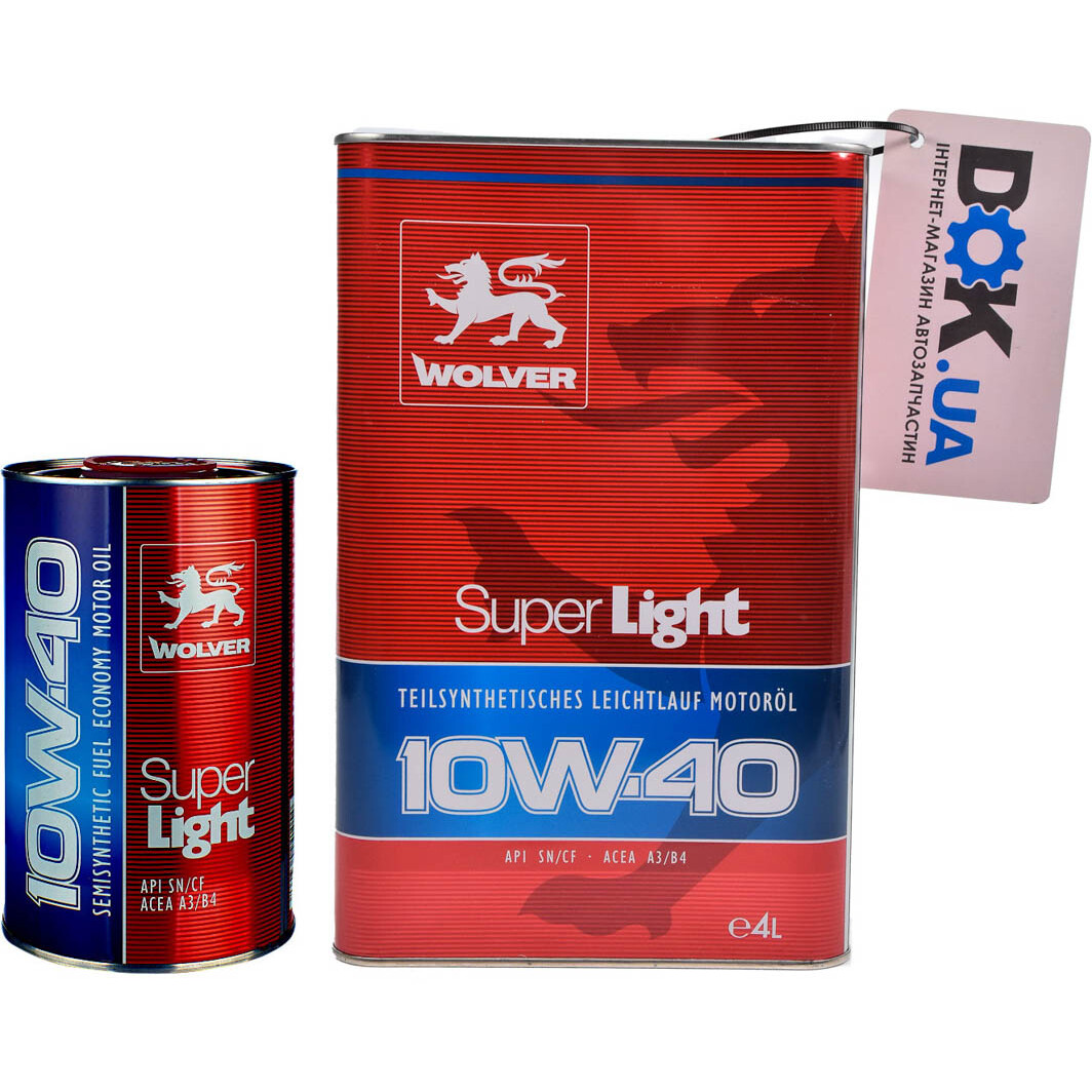 Моторна олива Wolver Super Light 10W-40 на Nissan Serena