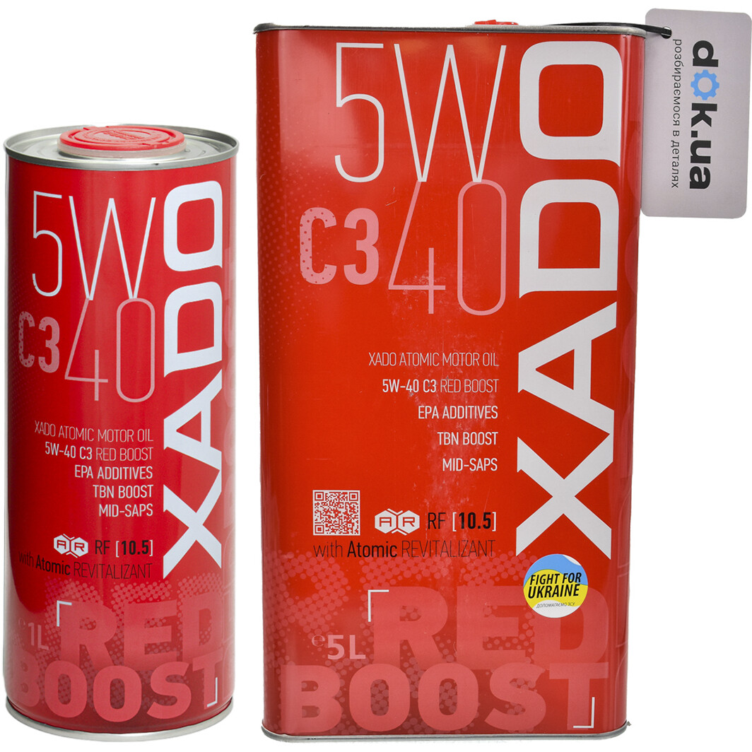 Моторное масло Xado Atomic Oil C3 RED BOOST 5W-40 на Lexus RC