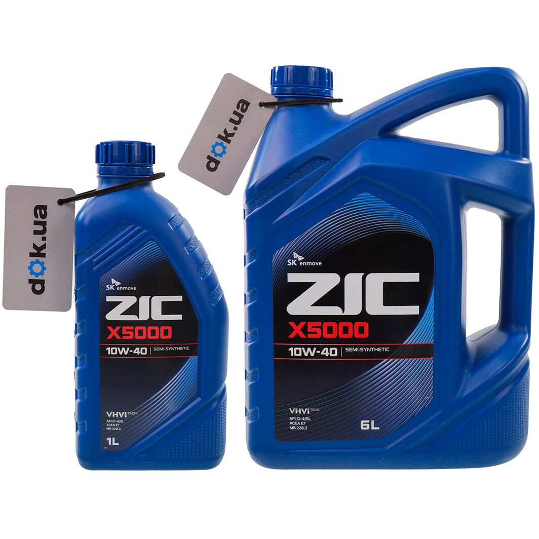 ZIC X5000 10W-40 (1 л, 4 л, 6 л, 20 л) моторное масло: купить