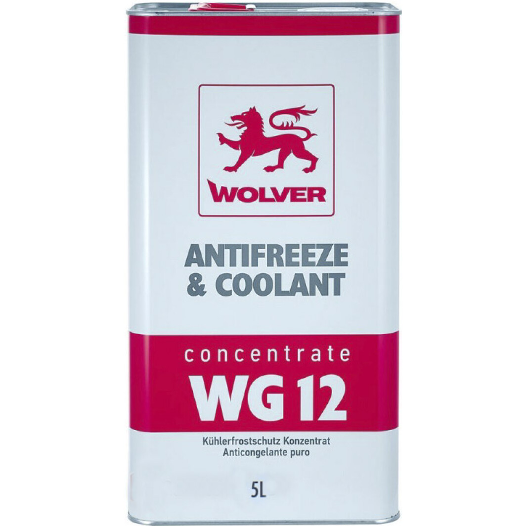 Wolver Antifreeze & Coolant WG12 G12 червоний концентрат антифризу (5 л) 5 л