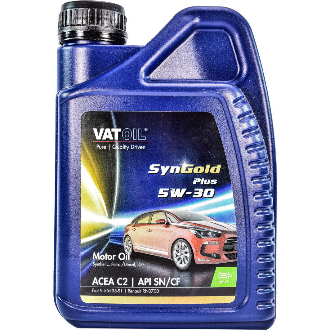 Моторное масло VatOil SynGold Plus 5W-30 для Toyota Hiace 1 л на Toyota Hiace