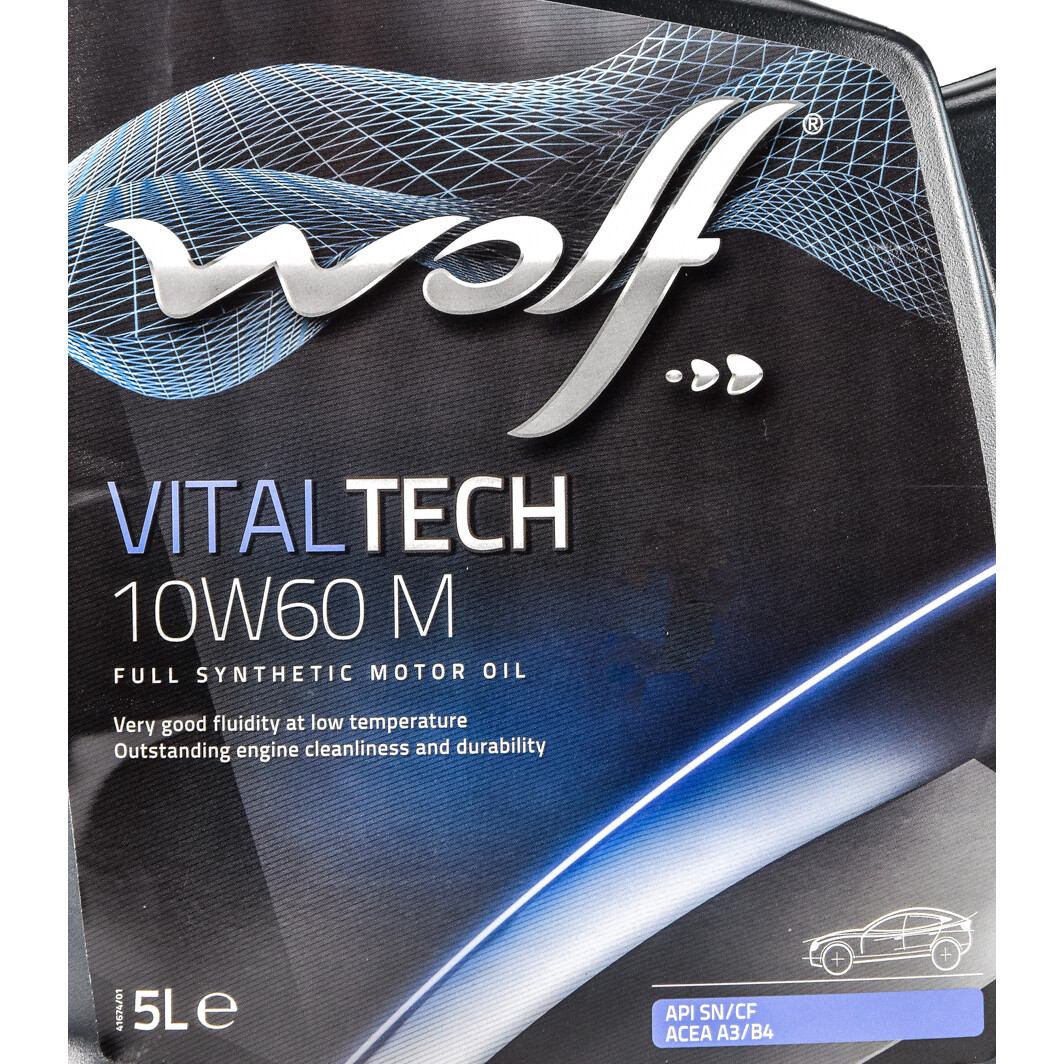 Моторна олива Wolf Vitaltech M 10W-60 5 л на Mazda MPV