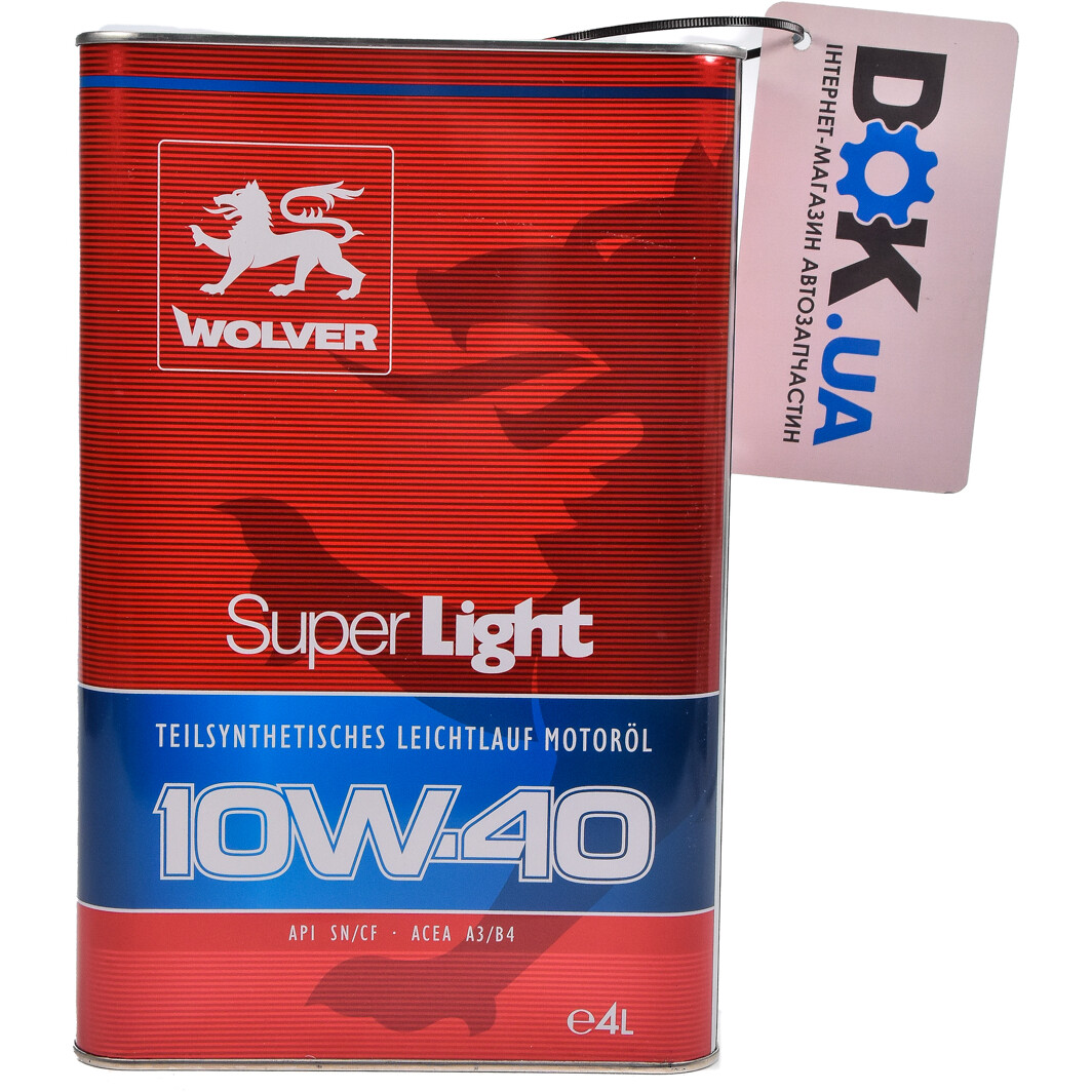 Моторна олива Wolver Super Light 10W-40 4 л на Mitsubishi Eclipse