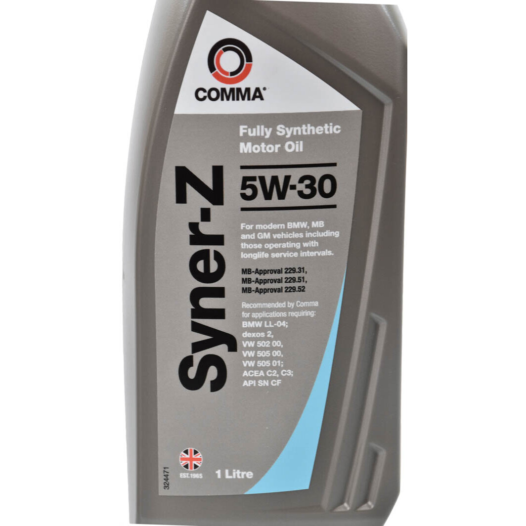 Моторна олива Comma Syner-Z 5W-30 для Skoda Roomster 1 л на Skoda Roomster