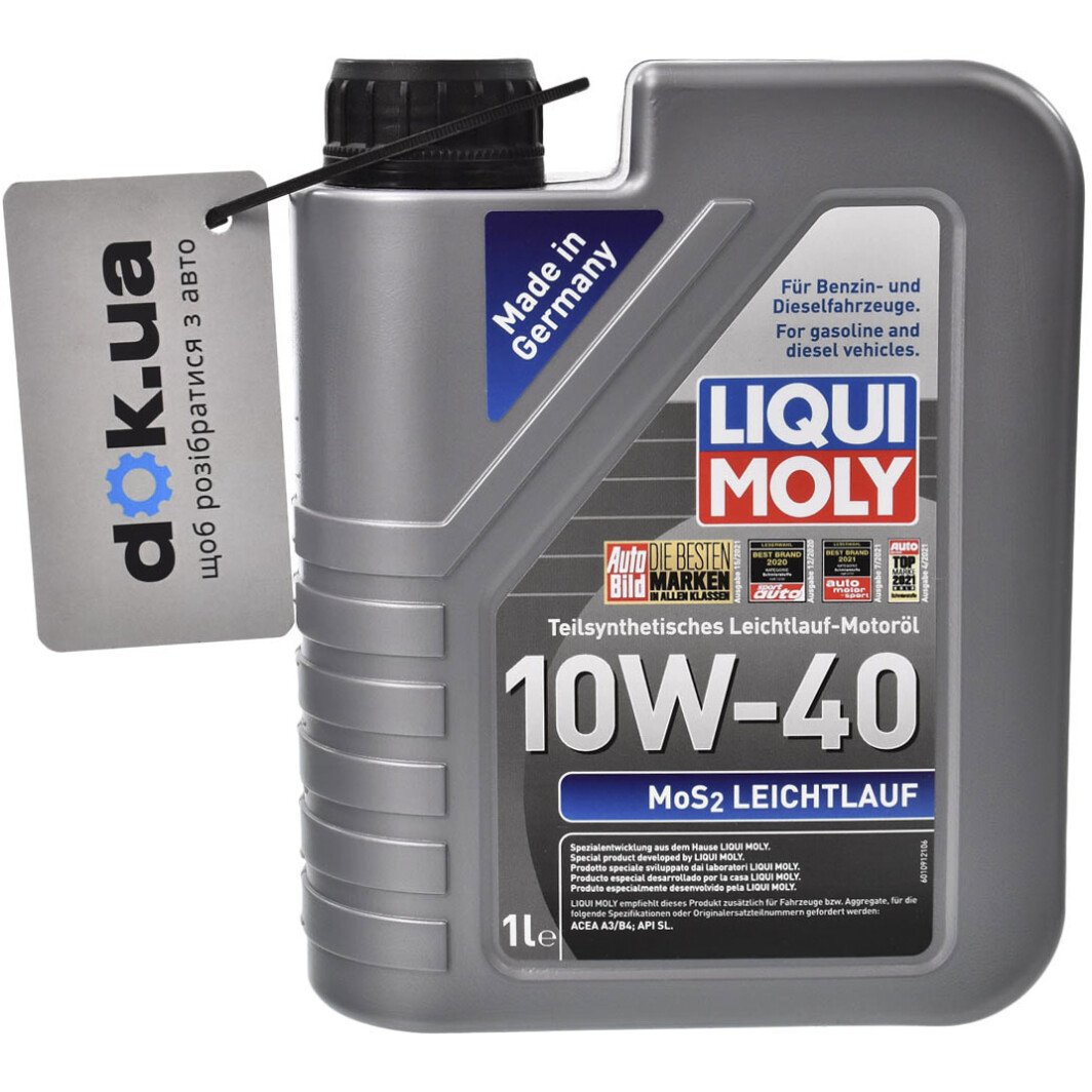 Моторное масло Liqui Moly MoS2 Leichtlauf 10W-40 для Citroen ZX 1 л на Citroen ZX