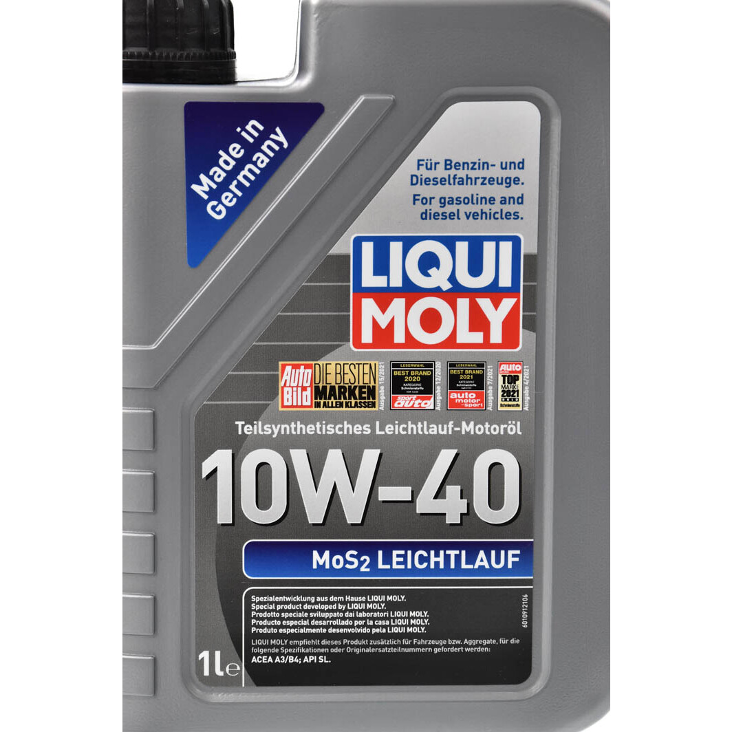 Моторна олива Liqui Moly MoS2 Leichtlauf 10W-40 для Citroen ZX 1 л на Citroen ZX