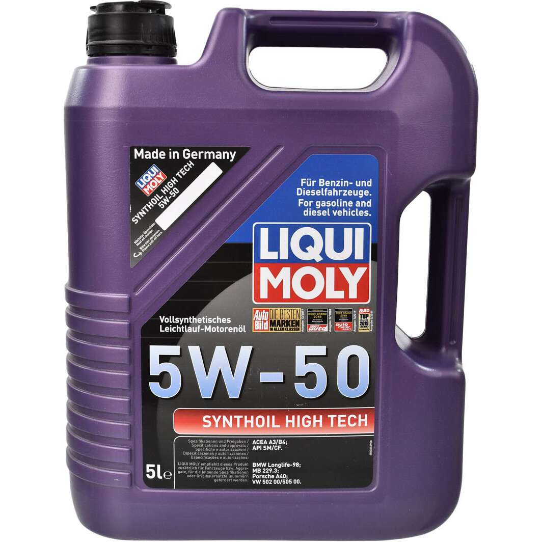 Моторна олива Liqui Moly Synthoil High Tech 5W-50 5 л на Ford Orion
