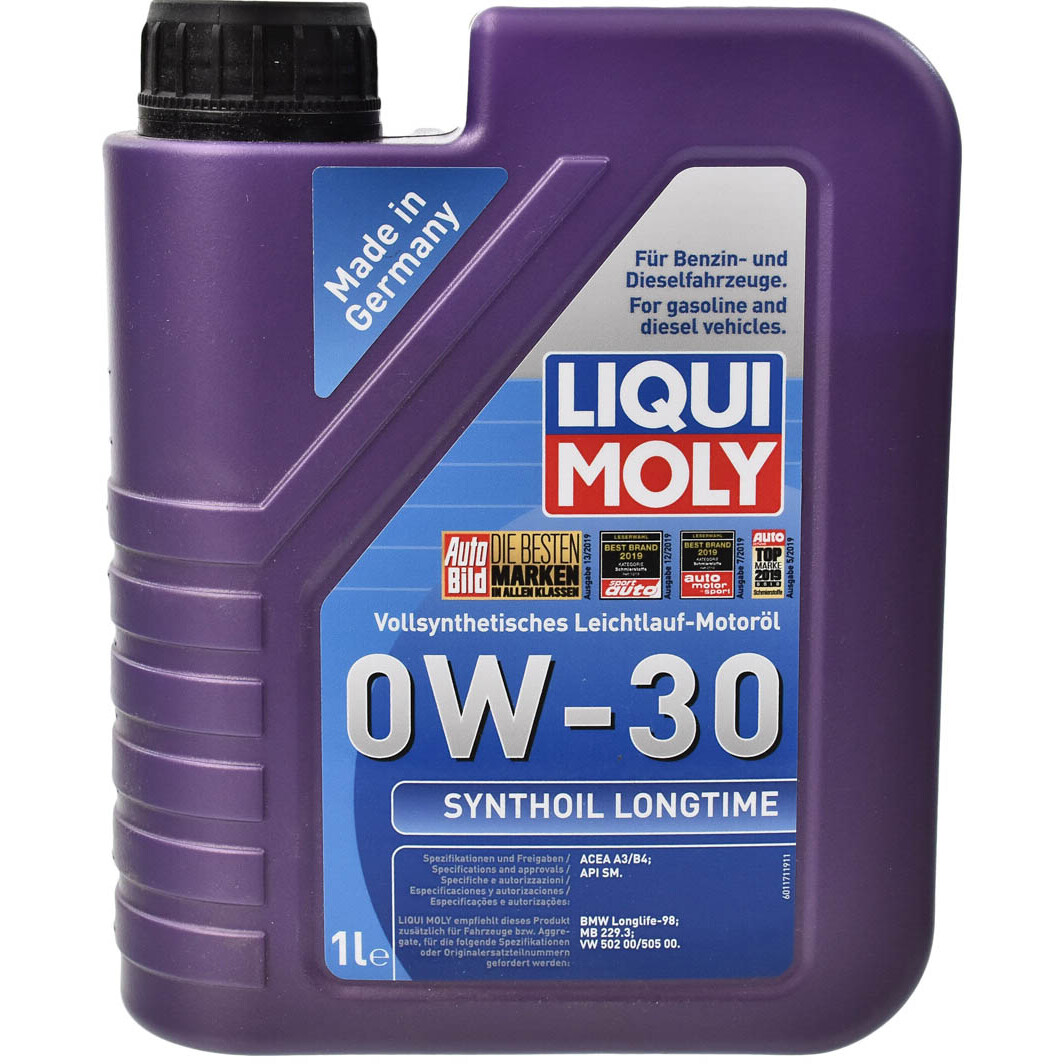 Моторна олива Liqui Moly Synthoil Longtime 0W-30 1 л на Audi Q3
