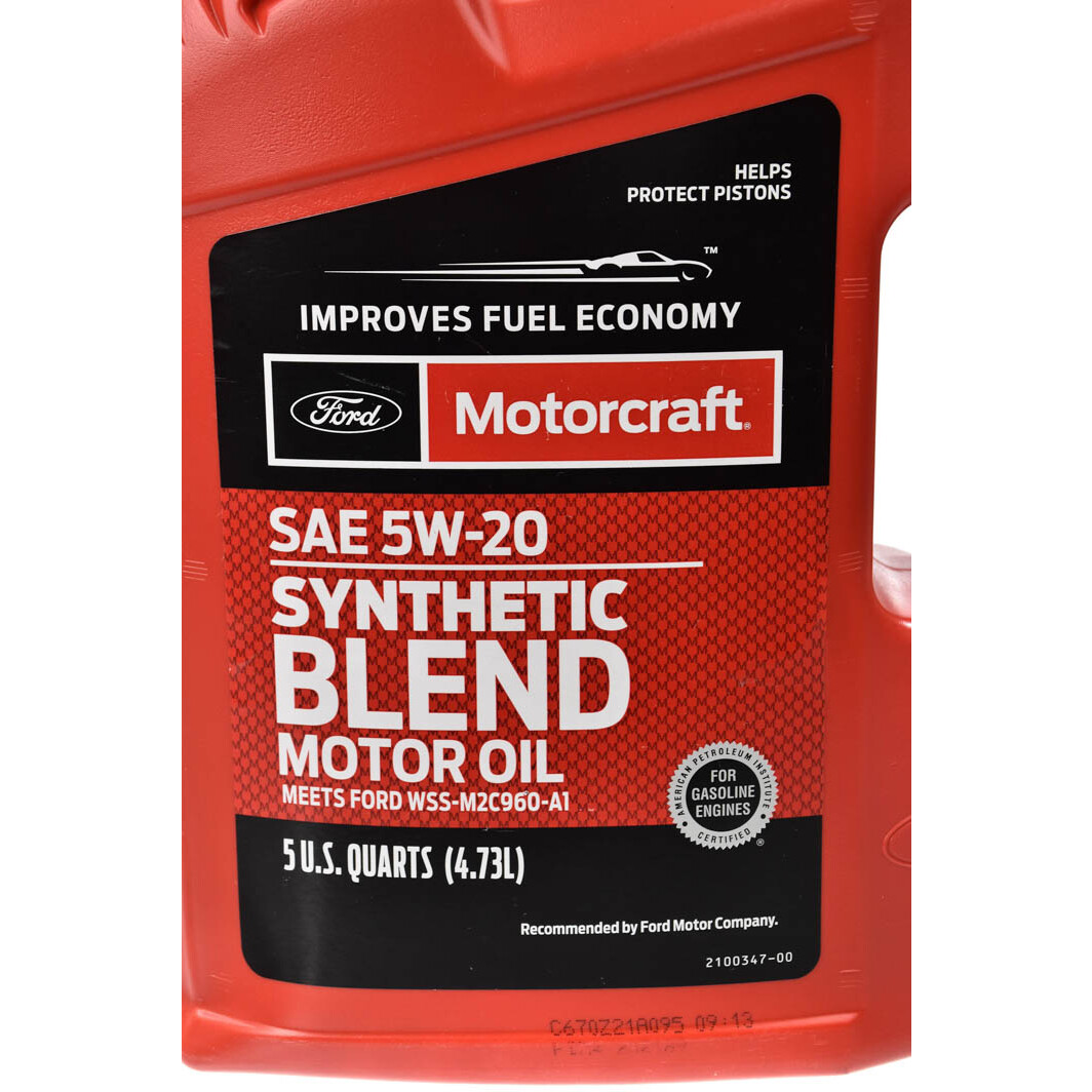 Моторное масло Ford Motorcraft Synthetic Blend Motor Oil 5W-20 4,73 л на Hyundai H-1
