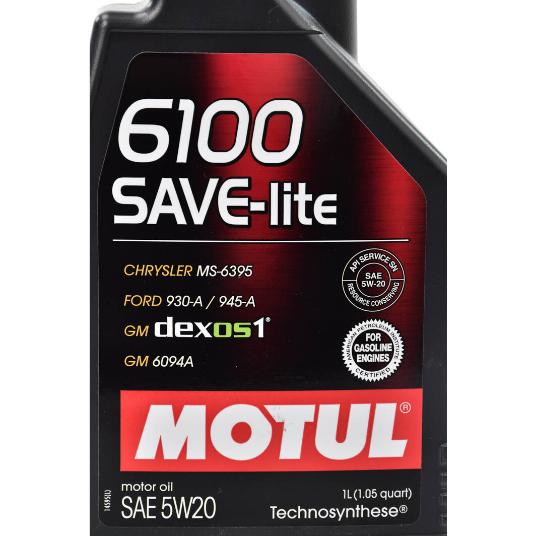 Моторное масло Motul 6100 Save-Lite 5W-20 1 л на Renault Fluence