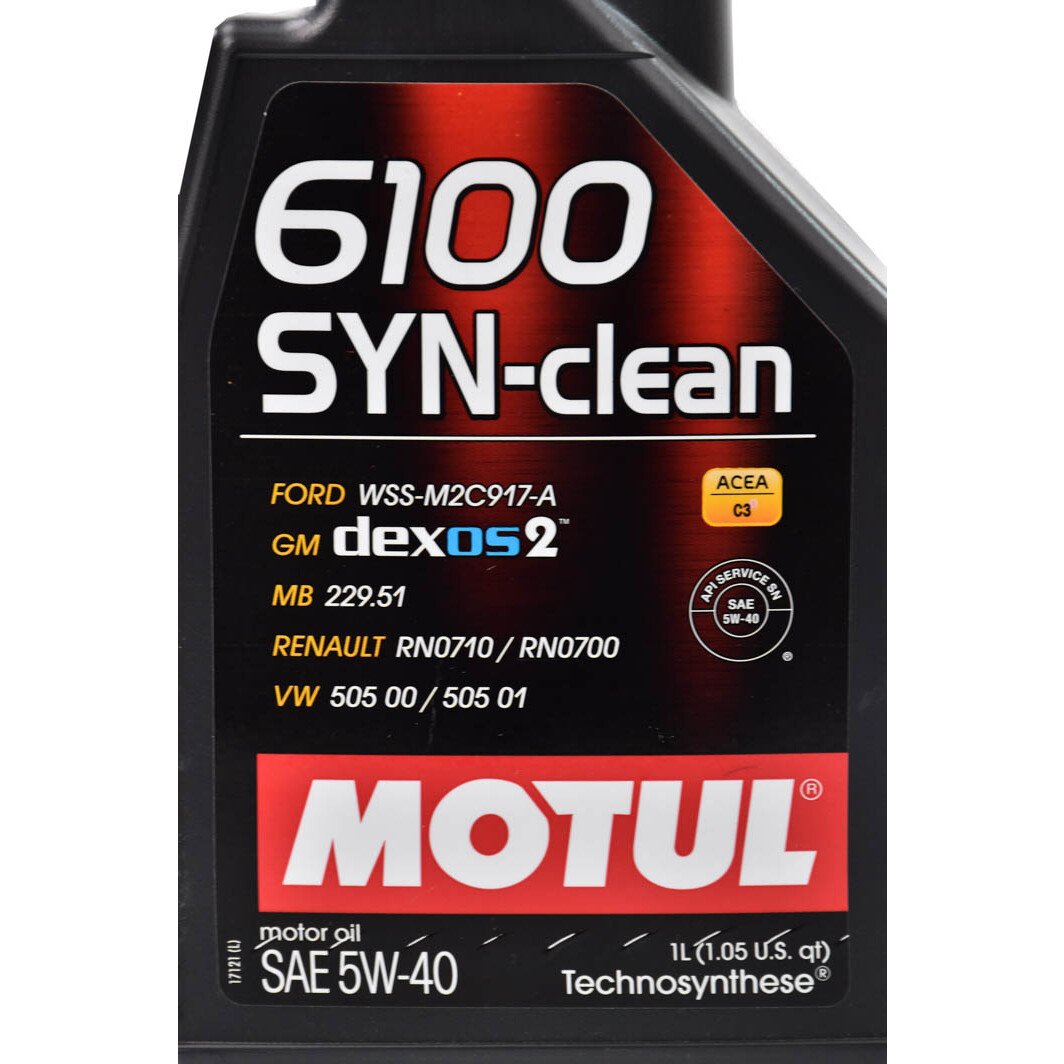 Моторна олива Motul 6100 Syn-Clean 5W-40 1 л на Daihatsu Sirion