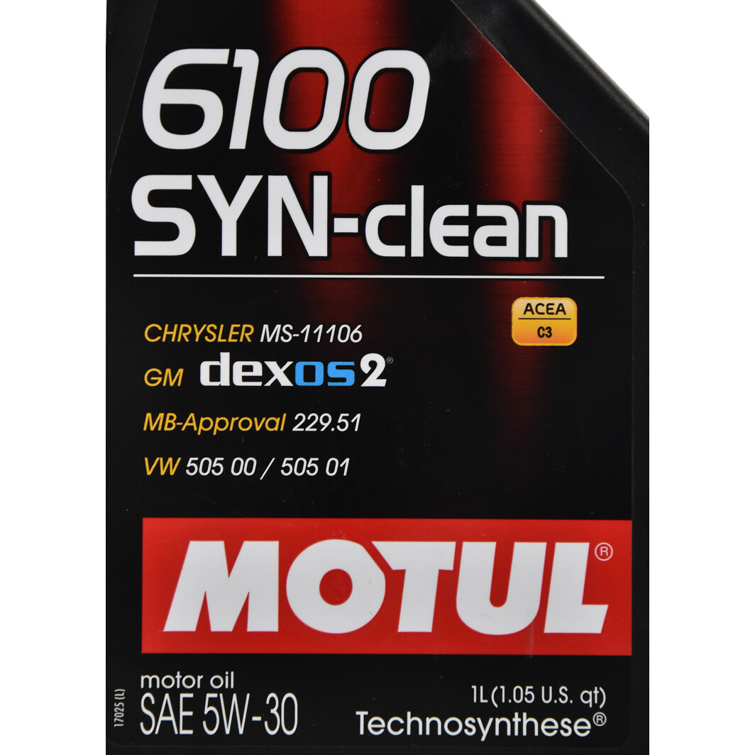 Моторное масло Motul 6100 Syn-Clean 5W-30 1 л на Citroen ZX