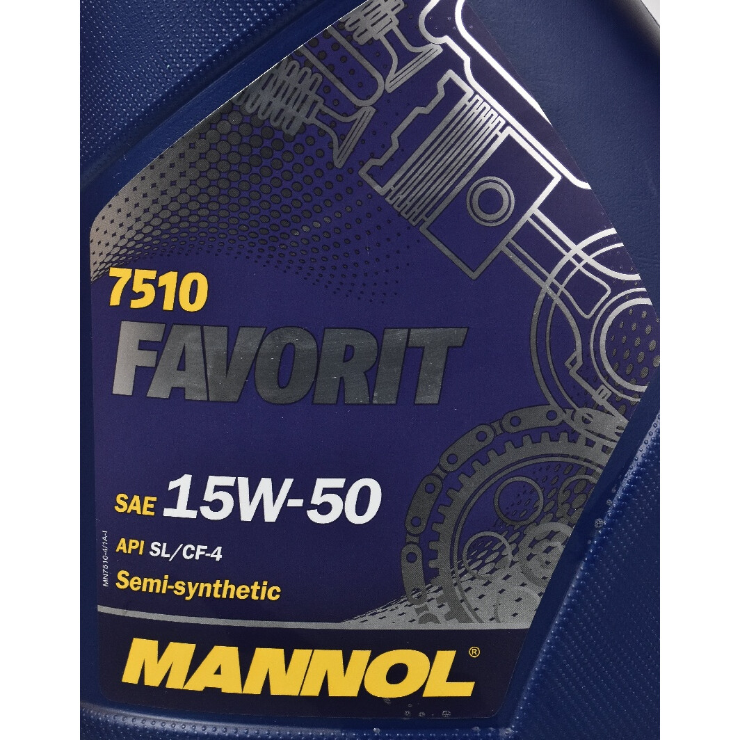 Моторна олива Mannol Favorit 15W-50 5 л на Chevrolet Zafira