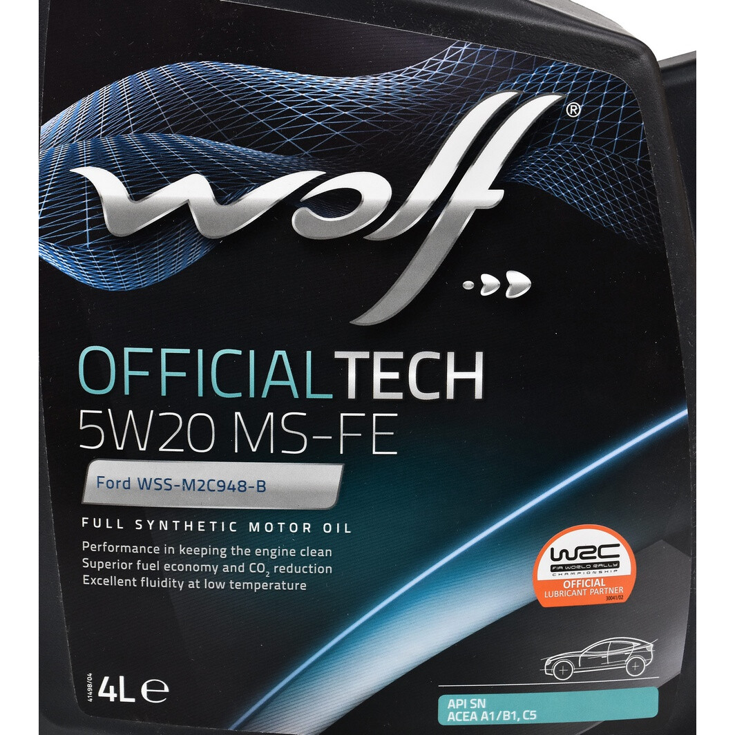 Моторна олива Wolf Officialtech MS-FE 5W-20 5 л на Ford Fusion