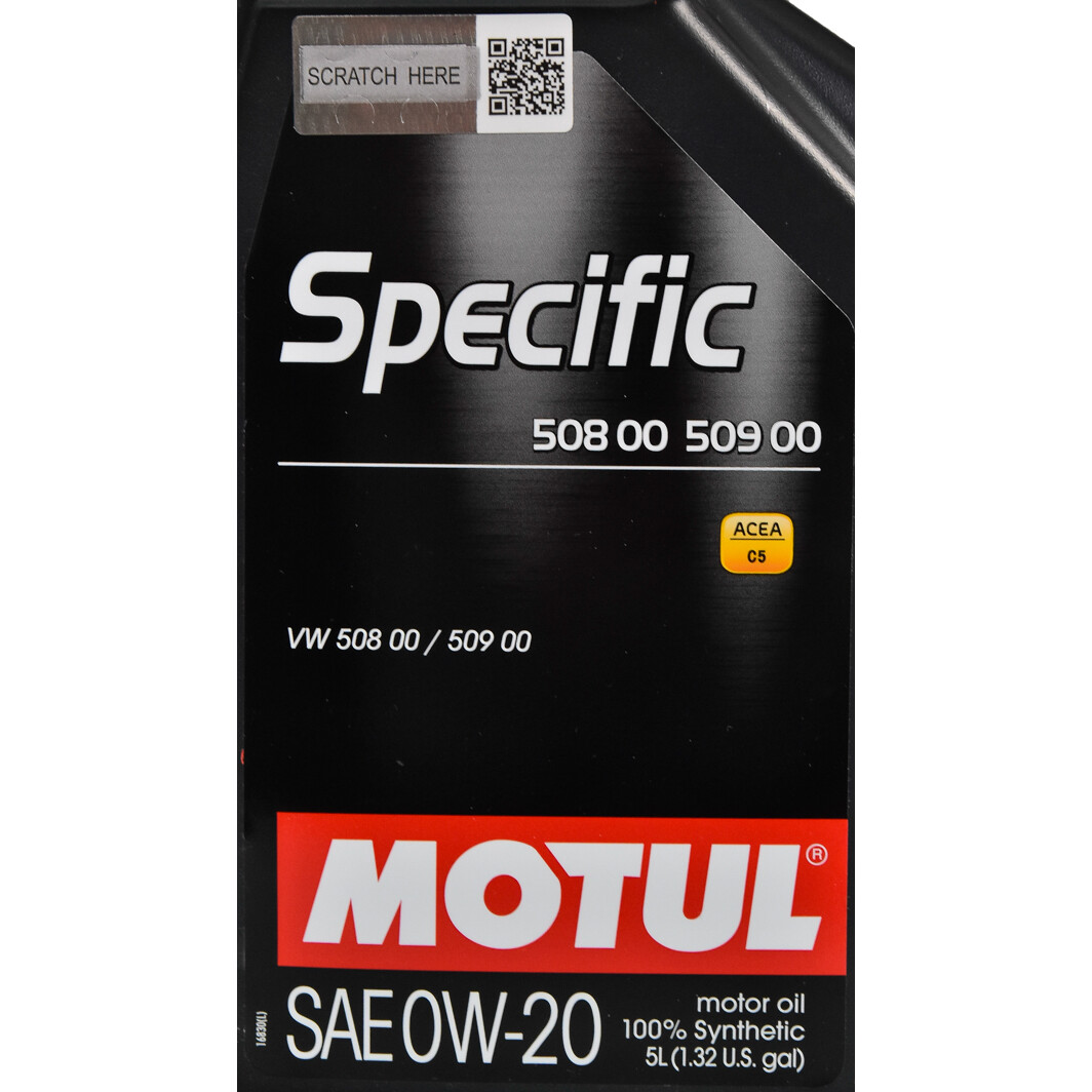 Моторна олива Motul Specific 508 00 509 00 0W-20 5 л на Alfa Romeo 156