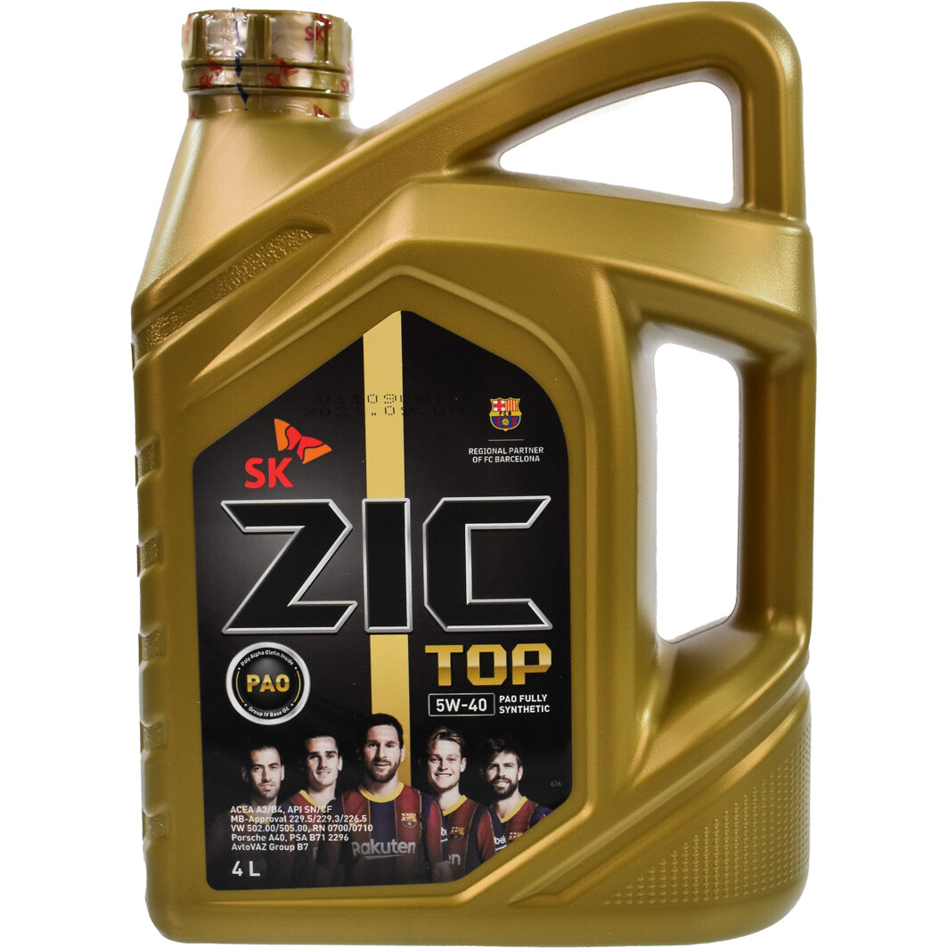 Моторное масло ZIC Top 5W-40 4 л на Volkswagen Taro