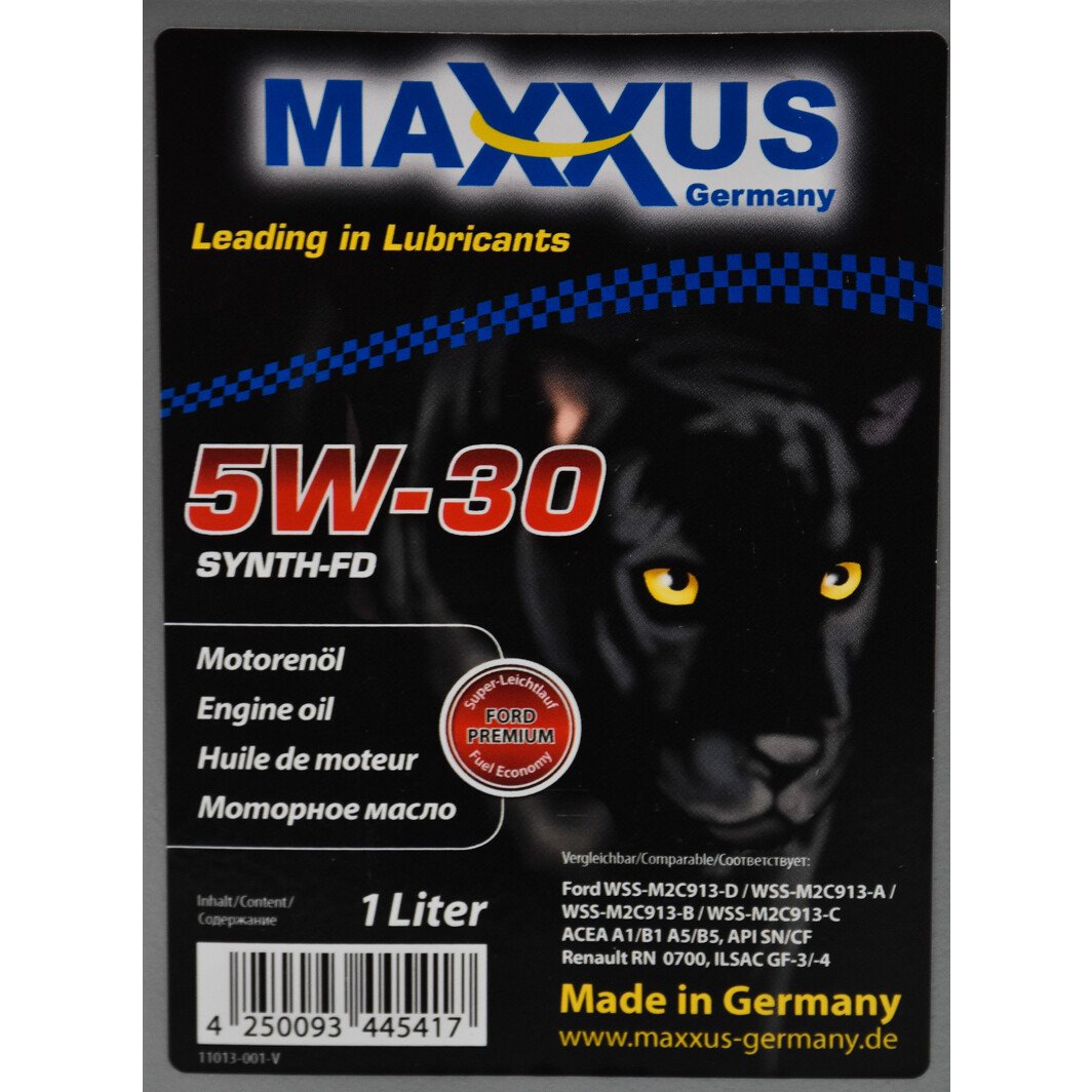 Моторное масло Maxxus Synth-FD 5W-30 1 л на Citroen ZX