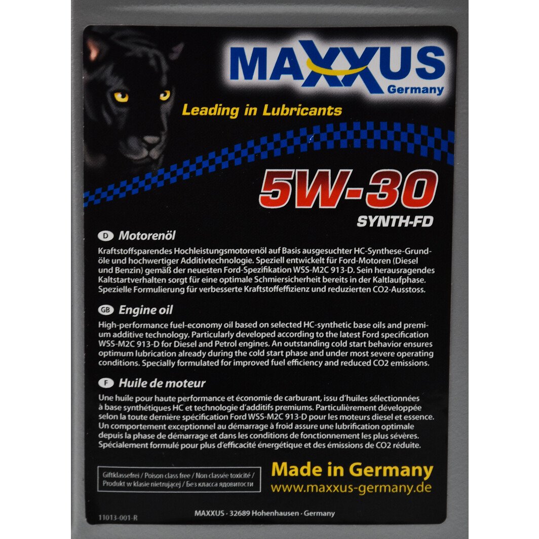 Моторна олива Maxxus Synth-FD 5W-30 1 л на Mazda MX-5