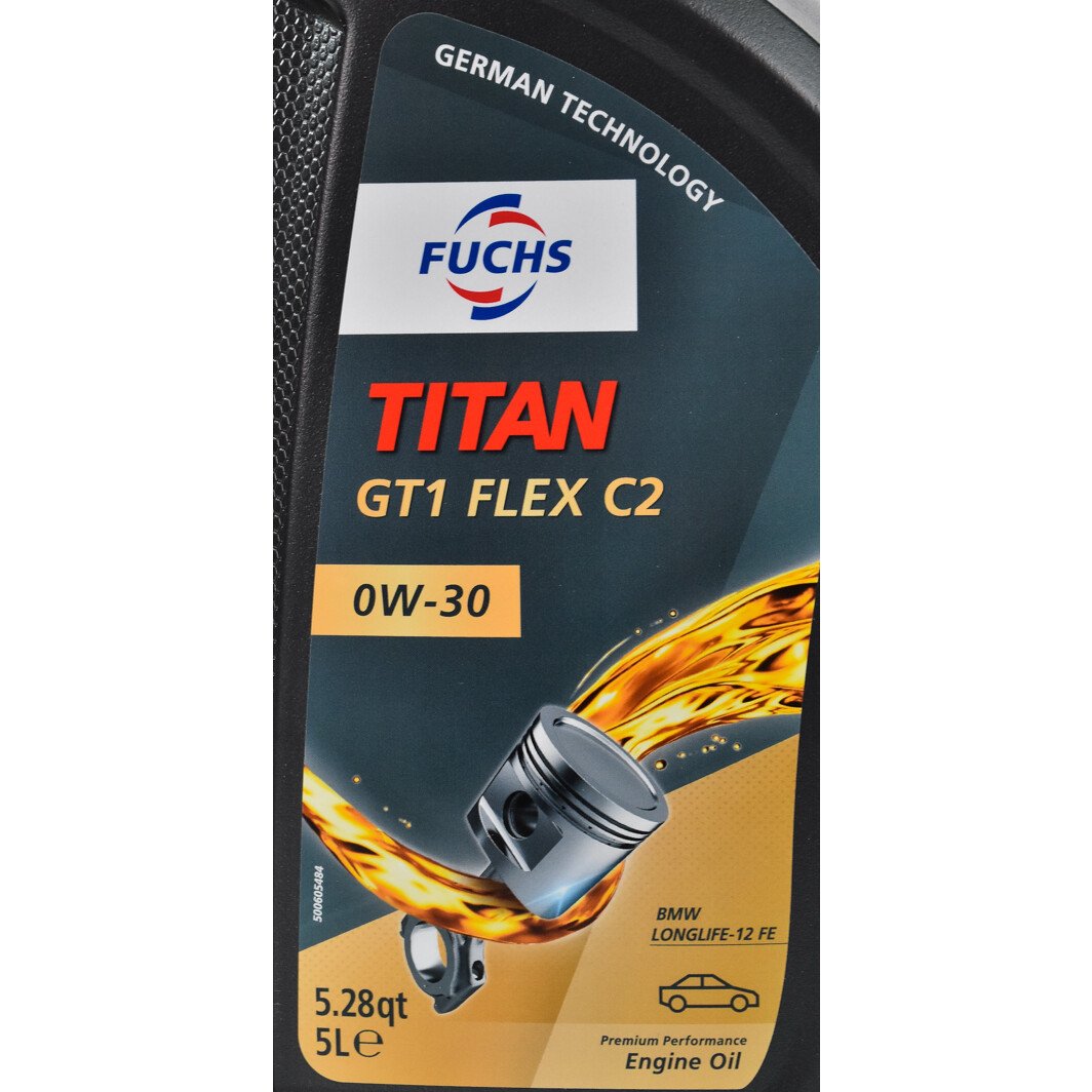 Моторное масло Fuchs Titan GT1 Flex C2 0W-30 5 л на Volvo C30