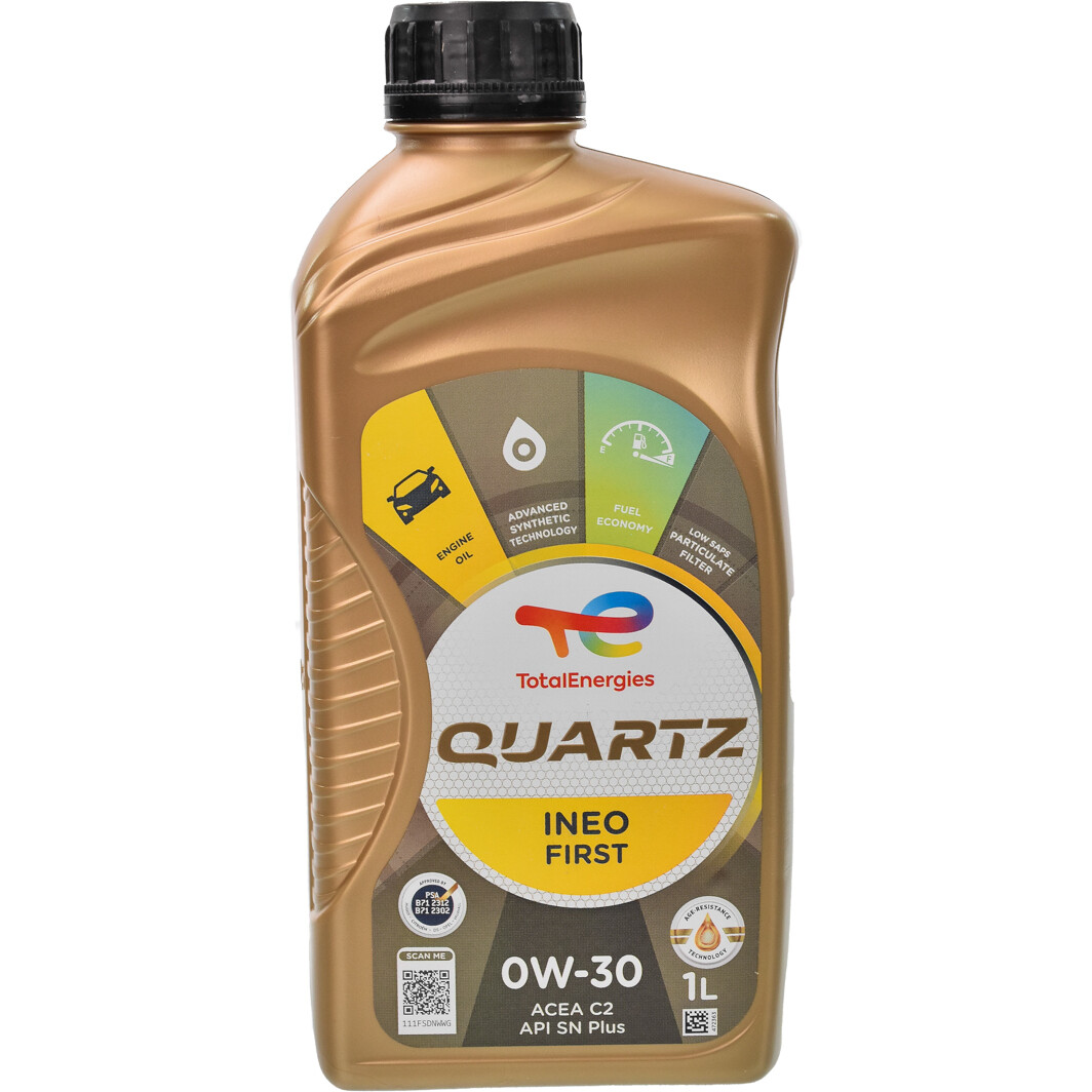 Моторна олива Total Quartz Ineo First 0W-30 1 л на Ford Puma