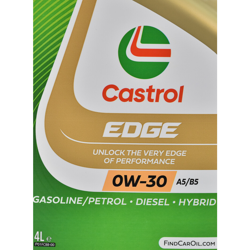Моторное масло Castrol EDGE A5/B5 0W-30 4 л на Chevrolet Zafira