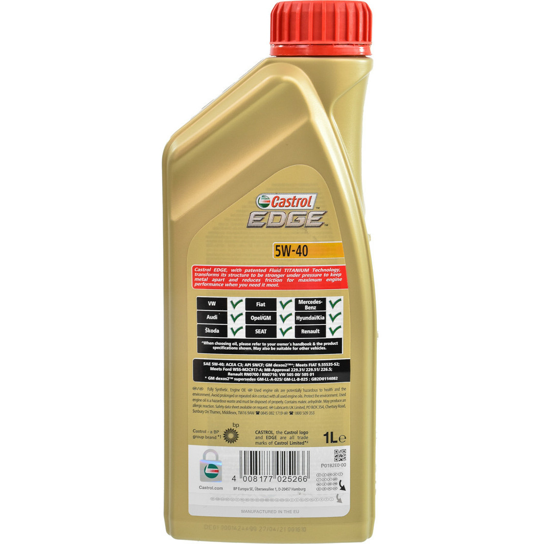 Моторное масло Castrol EDGE 5W-40 1 л на Iveco Daily VI