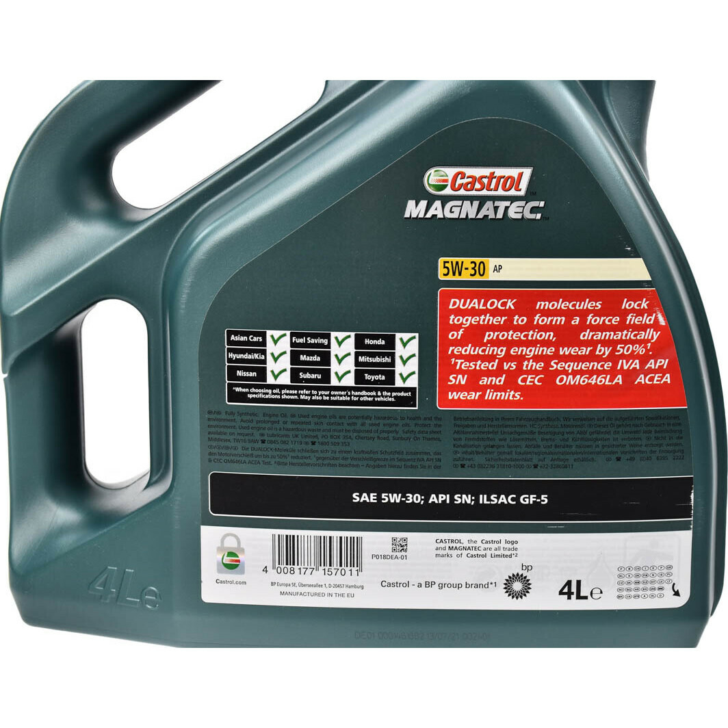 Моторна олива Castrol Magnatec AP 5W-30 4 л на Honda Stream