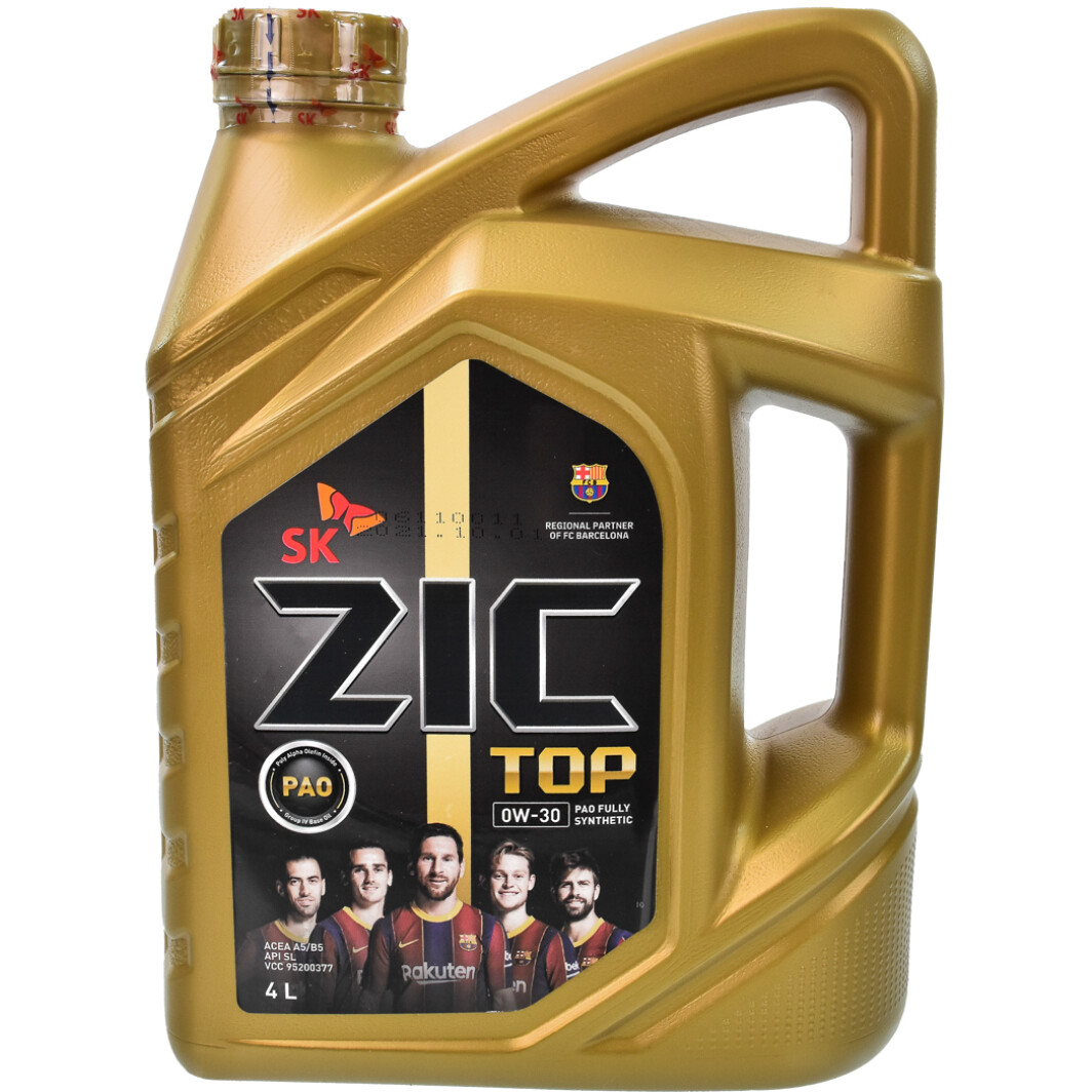 Моторное масло ZIC Top 0W-30 4 л на Chevrolet Captiva