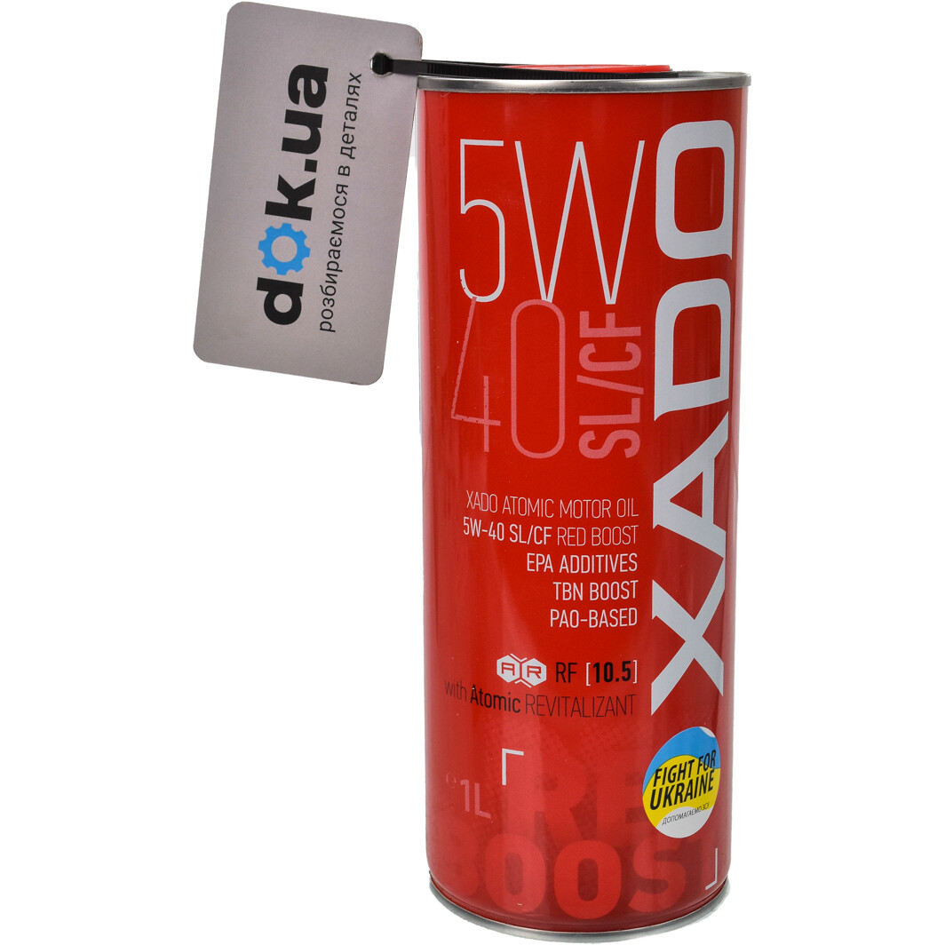 Моторное масло Xado Atomic Oil SL/CF RED BOOST 5W-40 1 л на Chevrolet Zafira