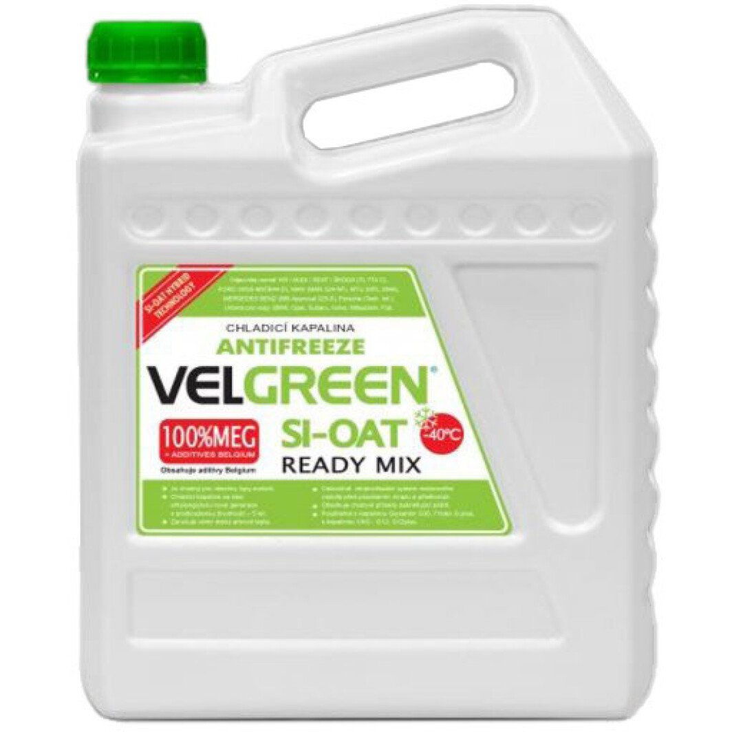 Готовий антифриз VELVANA Velgreen SI-OAT READY MIX G11 зелений -40 °C 4,5 л