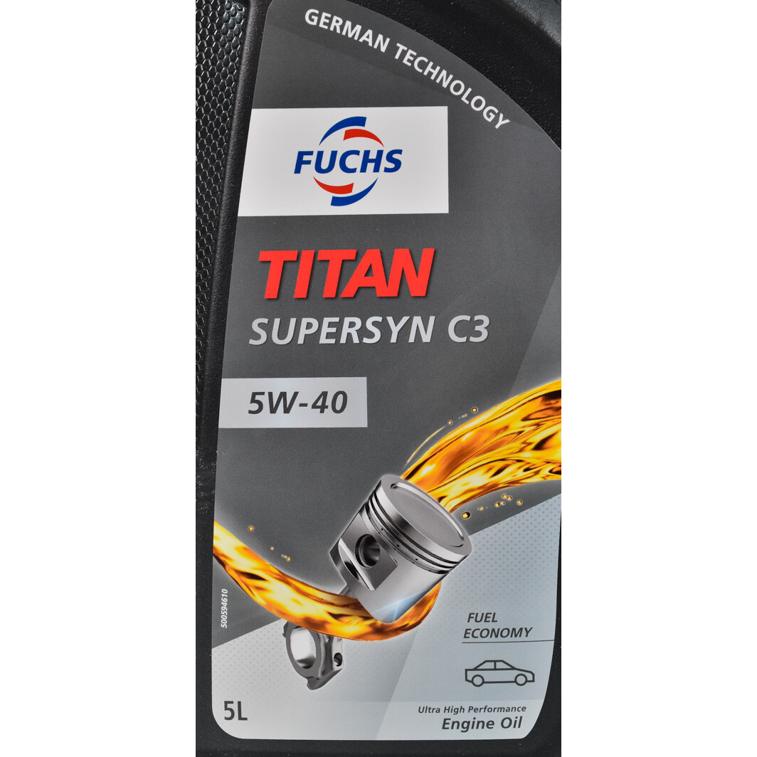 Моторное масло Fuchs Titan Supersyn C3 5W-40 5 л на Volvo 960