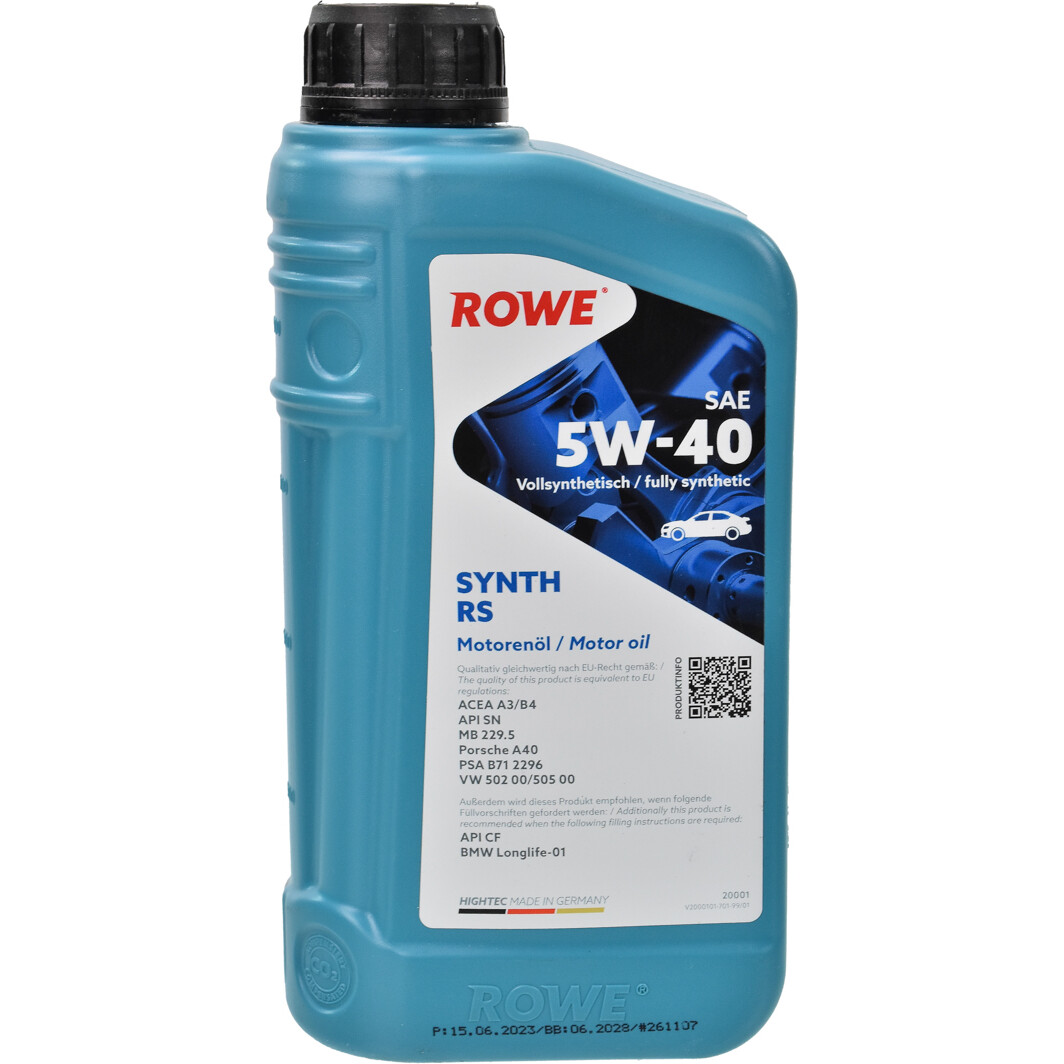 Моторное масло Rowe Synth RS 5W-40 1 л на Daewoo Nubira
