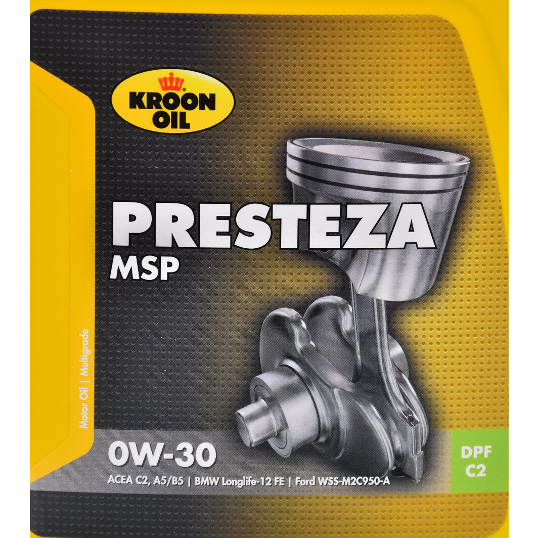 Моторна олива Kroon Oil Presteza MSP 0W-30 1 л на Mazda CX-9