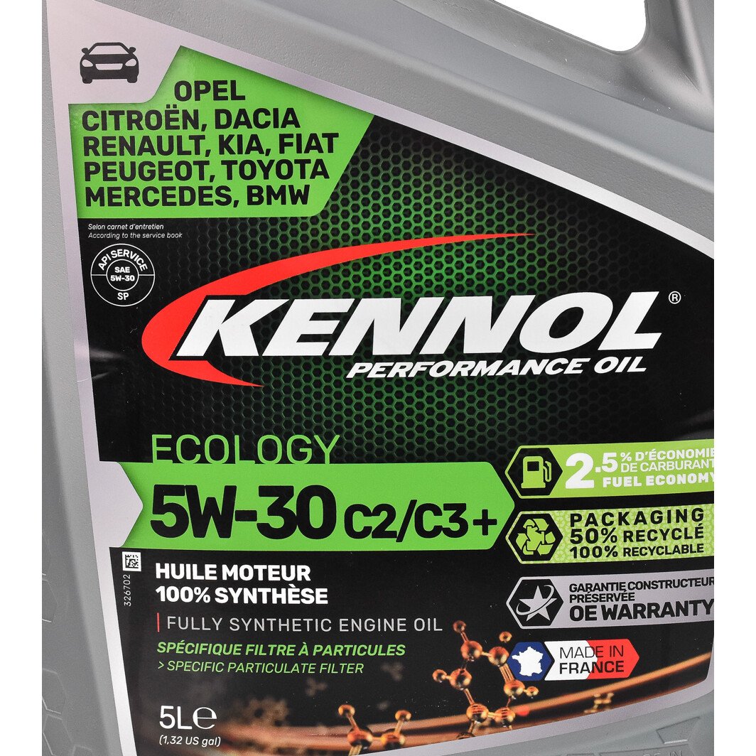 Моторна олива Kennol Ecology C2/C3+ 5W-30 5 л на Alfa Romeo 159