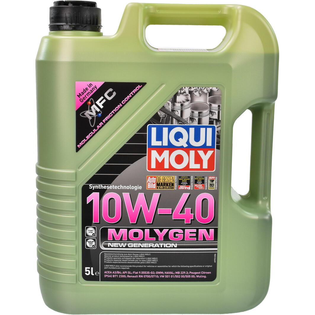 Моторное масло Liqui Moly Molygen New Generation 10W-40 5 л на Opel Calibra