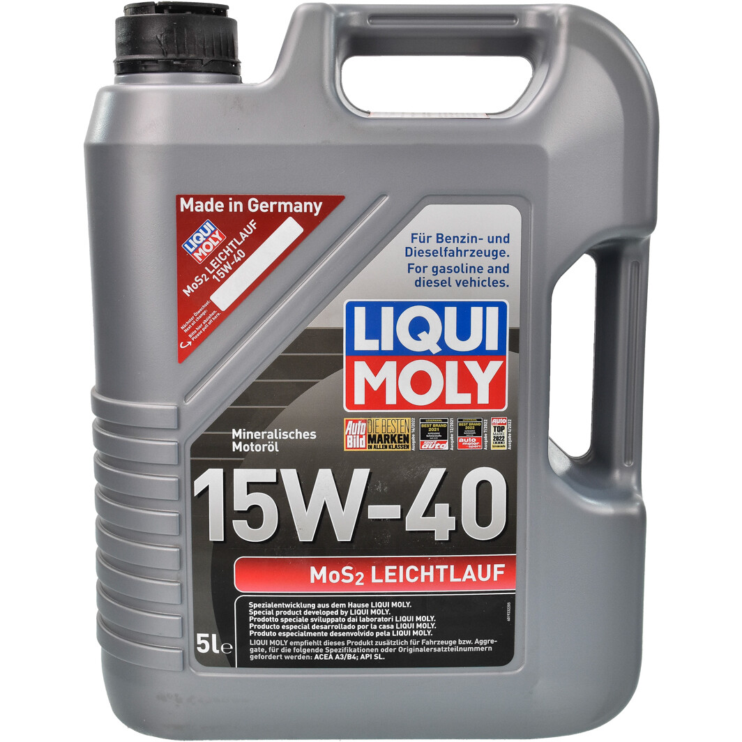 Моторна олива Liqui Moly MoS2 Leichtlauf 15W-40 5 л на Hyundai Tucson