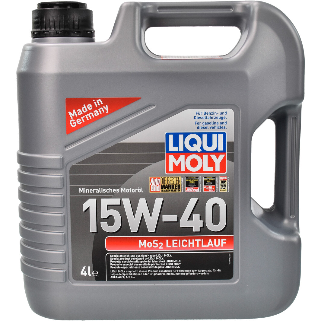 Моторное масло Liqui Moly MoS2 Leichtlauf 15W-40 4 л на Mercedes 190