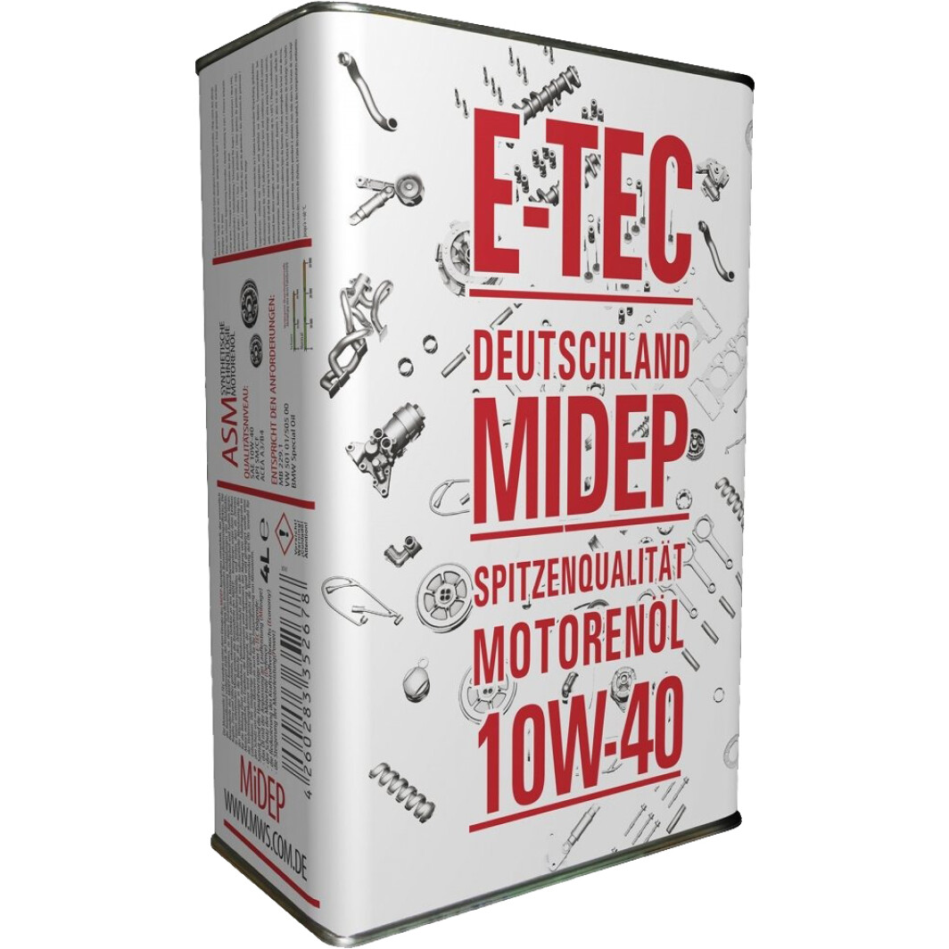Моторное масло E-TEC ASM 10W-40 1 л на Citroen C-Elysee