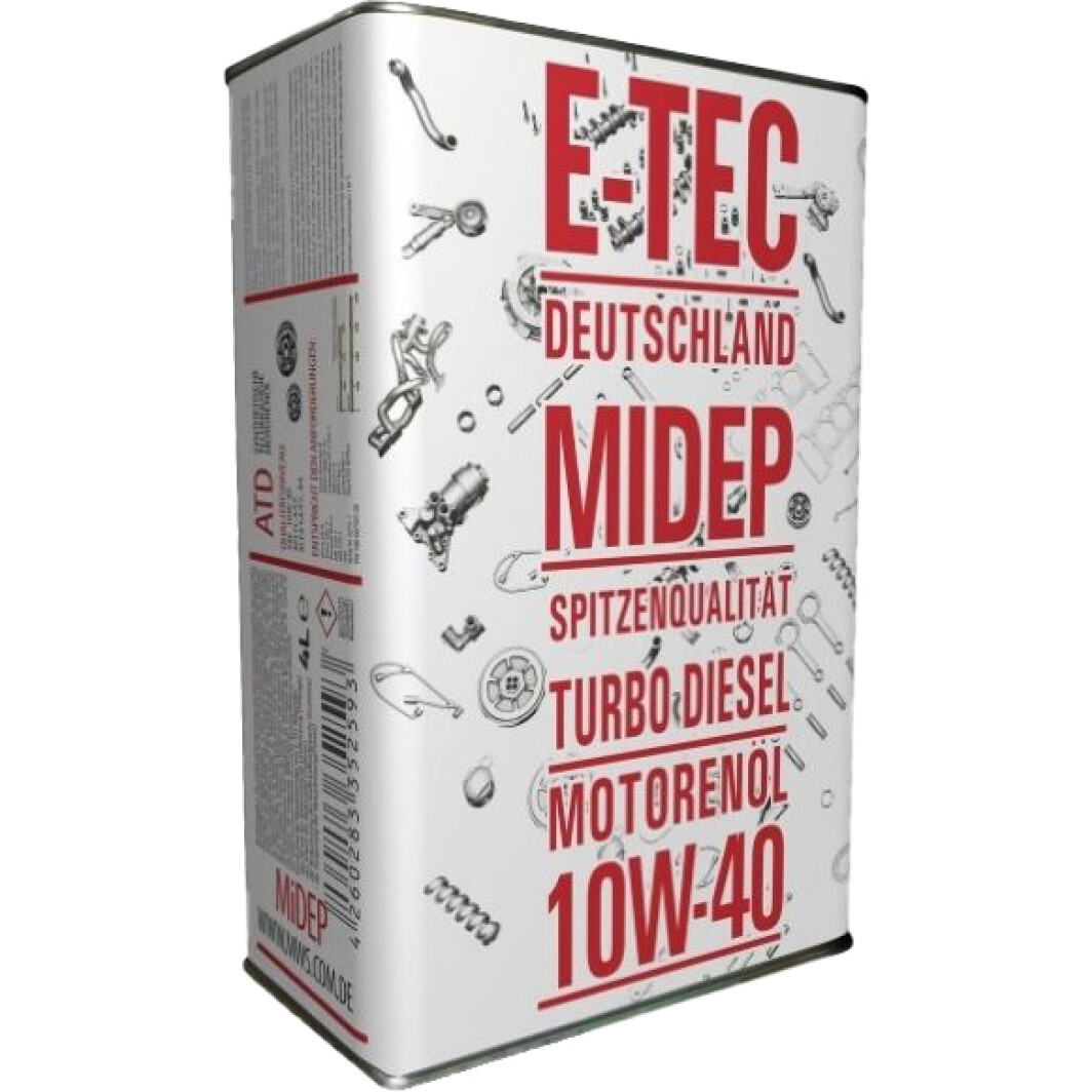 Моторна олива E-TEC ATD 10W-40 4 л на Citroen C6