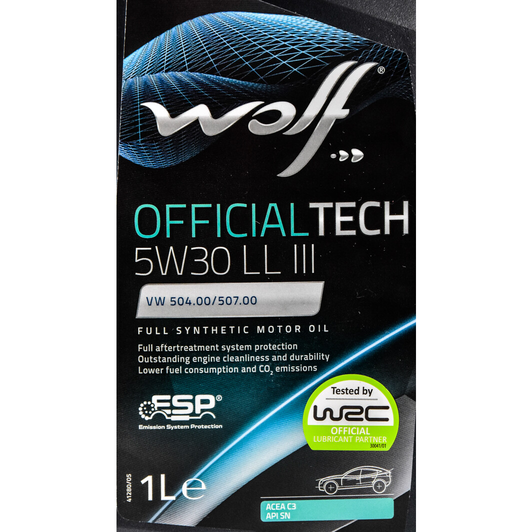 Моторное масло Wolf Officialtech LL III 5W-30 1 л на Opel Calibra