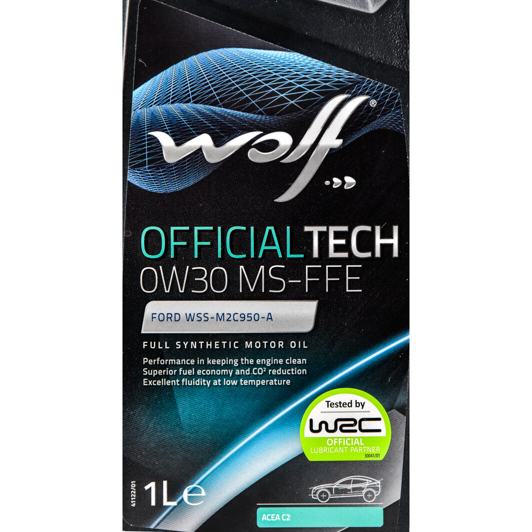 Моторна олива Wolf Officialtech MS-FFE 0W-30 1 л на BMW 1 Series